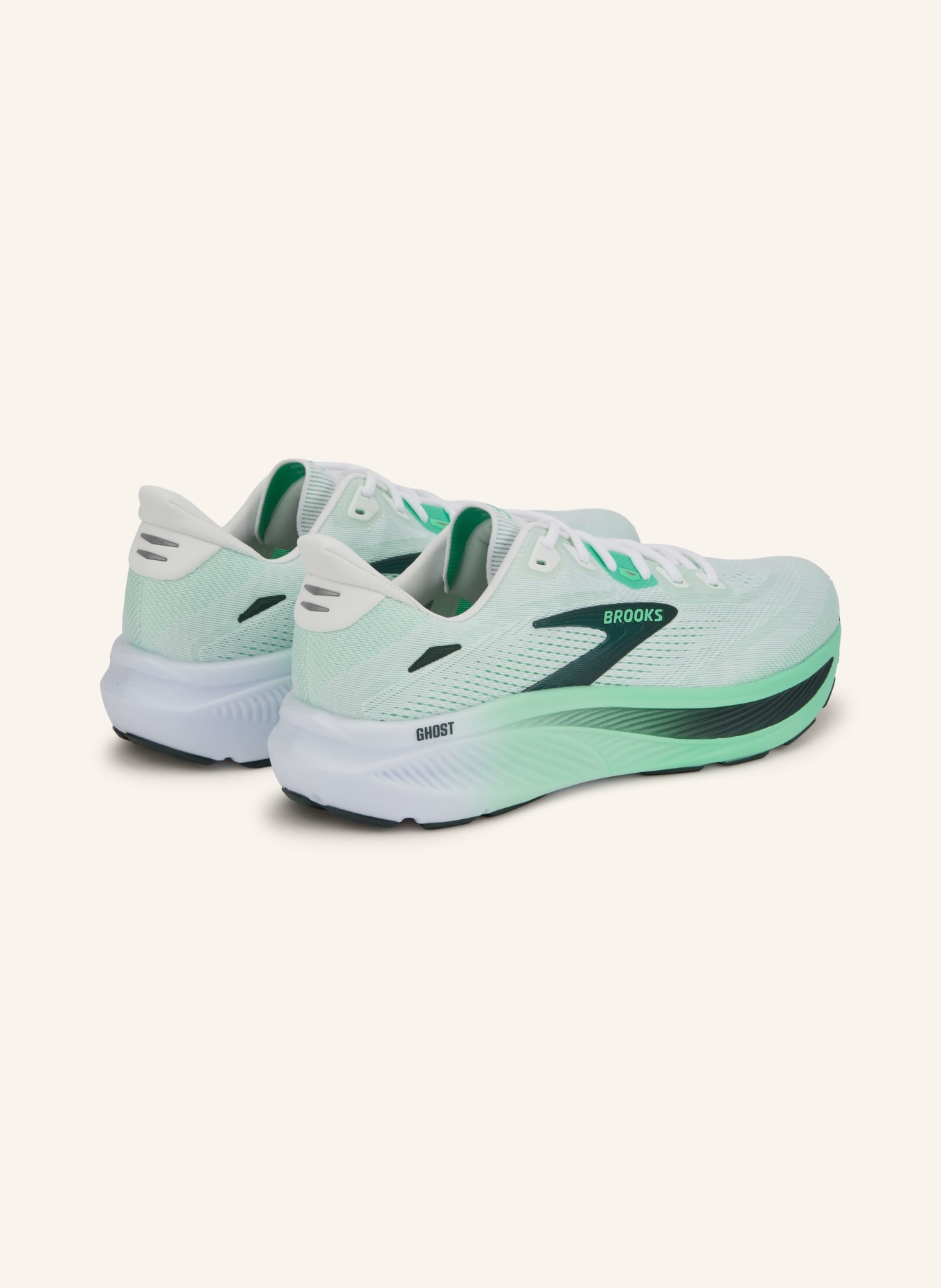 BROOKS Laufschuhe GHOST 18: MINT / DUNKELGRÜN