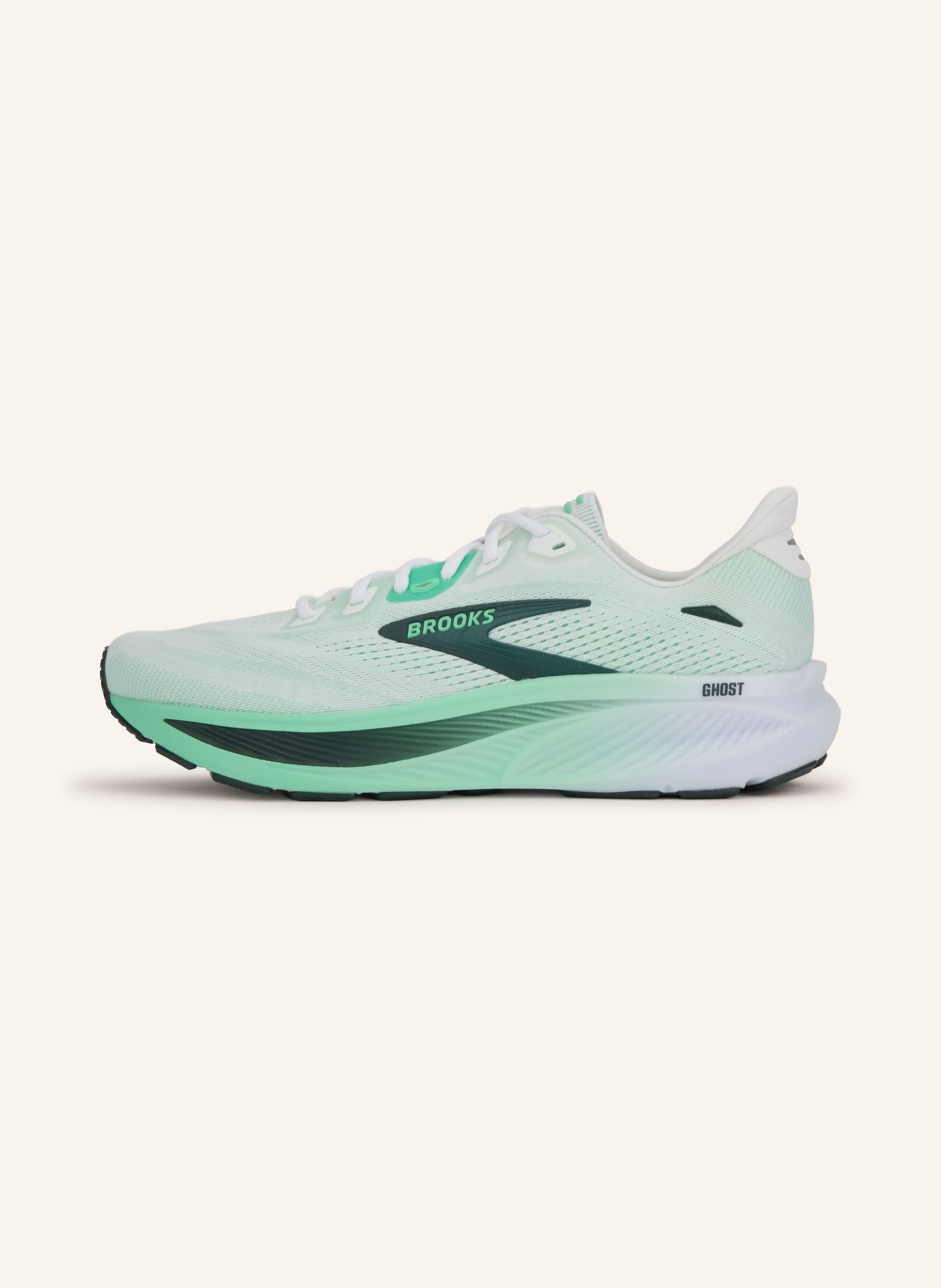 BROOKS Laufschuhe GHOST 18: MINT / DUNKELGRÜN