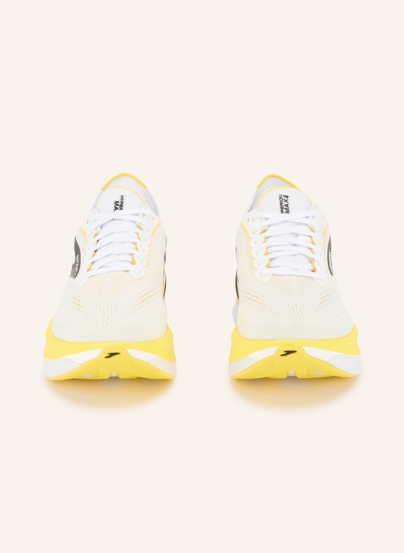 BROOKS Chaussures de course HYPERION MAX 4: BLANC / JAUNE / NOIR