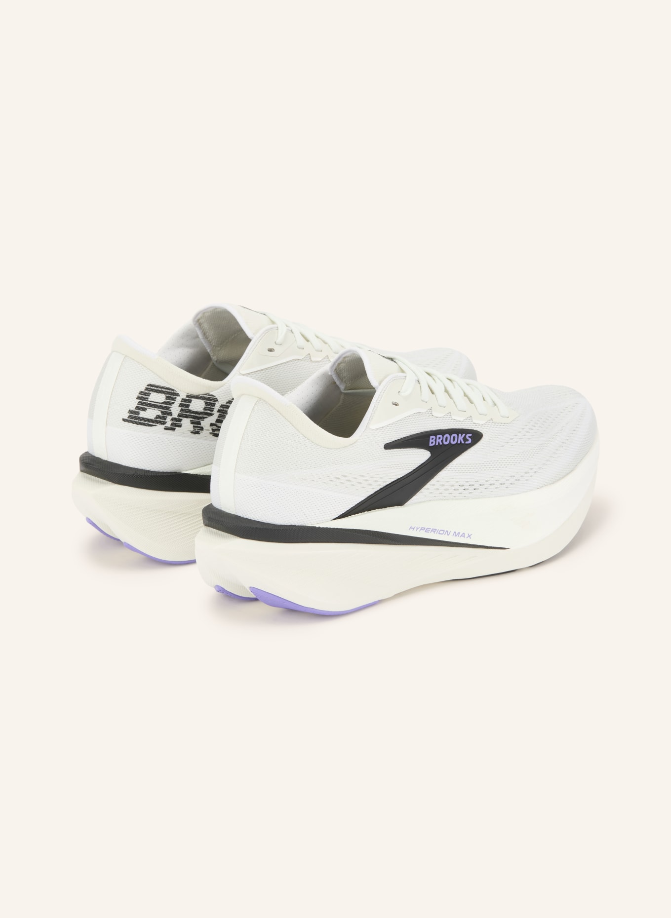 BROOKS Chaussures de course HYPERION MAX 4: GRIS CLAIR / LILAS / NOIR