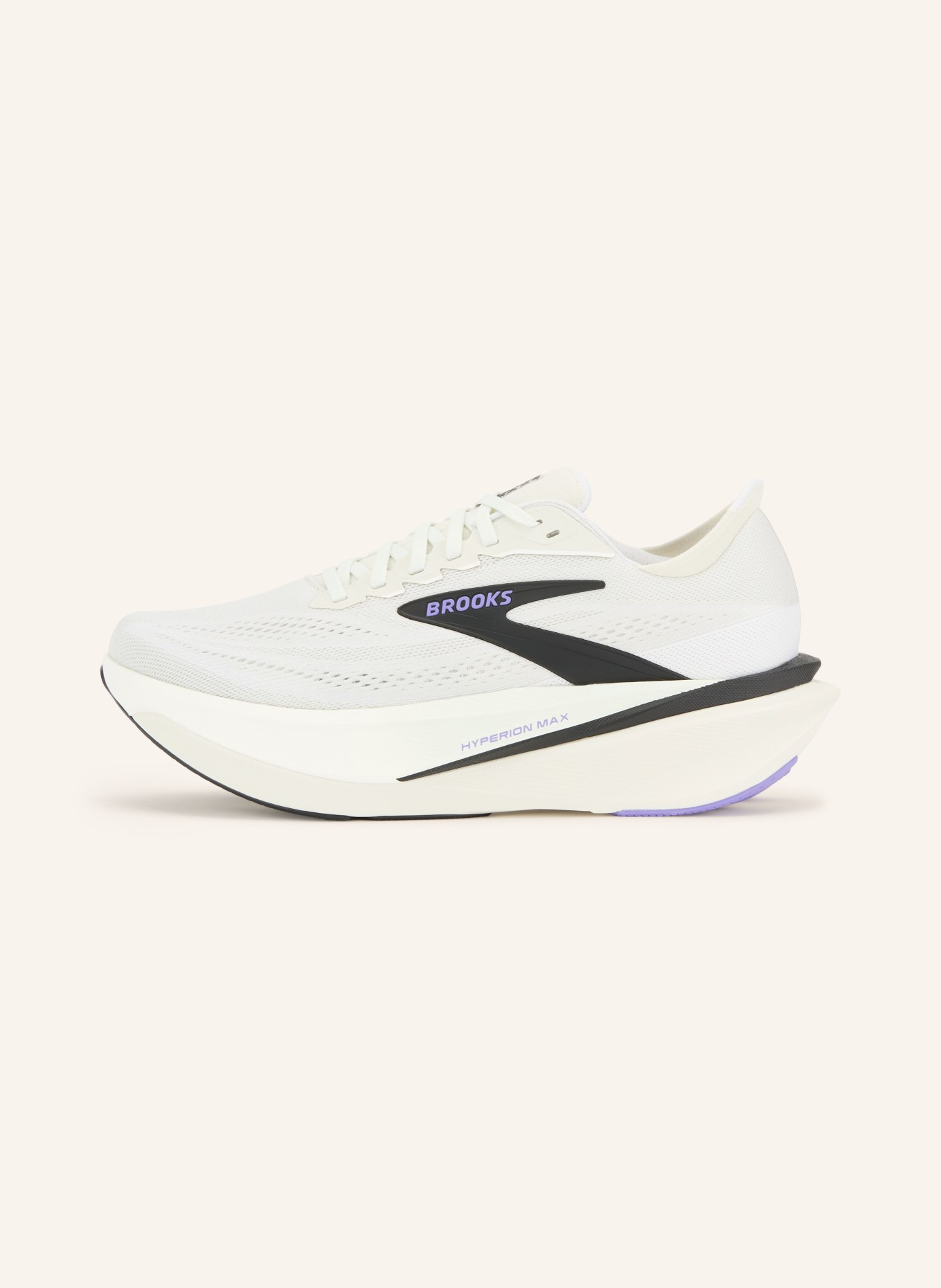 BROOKS Chaussures de course HYPERION MAX 4: GRIS CLAIR / LILAS / NOIR