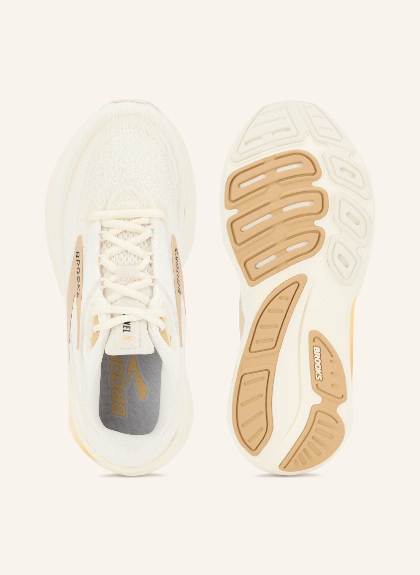 BROOKS Laufschuhe REVEL 9: ECRU / BEIGE