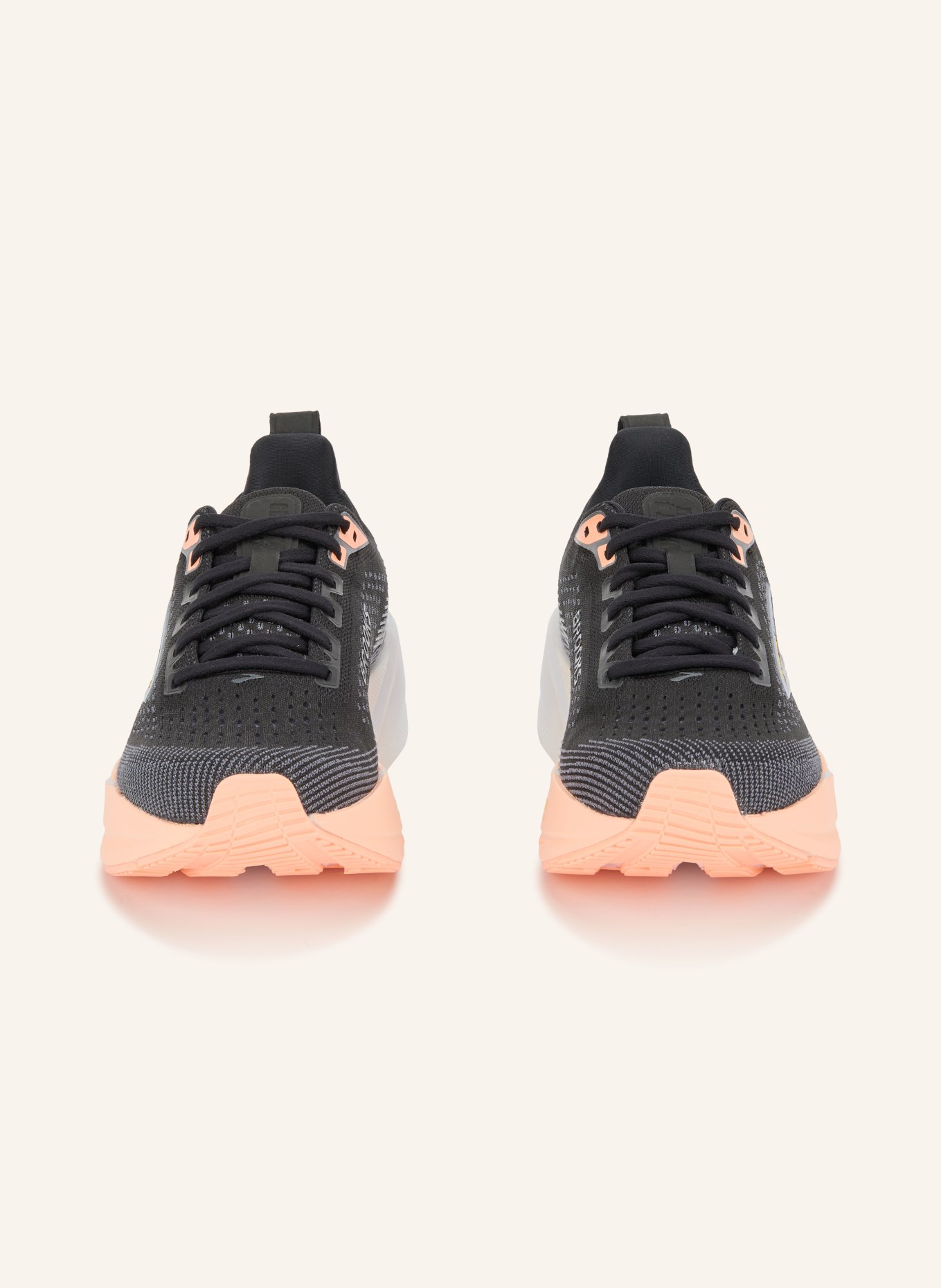 BROOKS Laufschuhe GHOST MAX 4: SCHWARZ / ORANGE / GELB