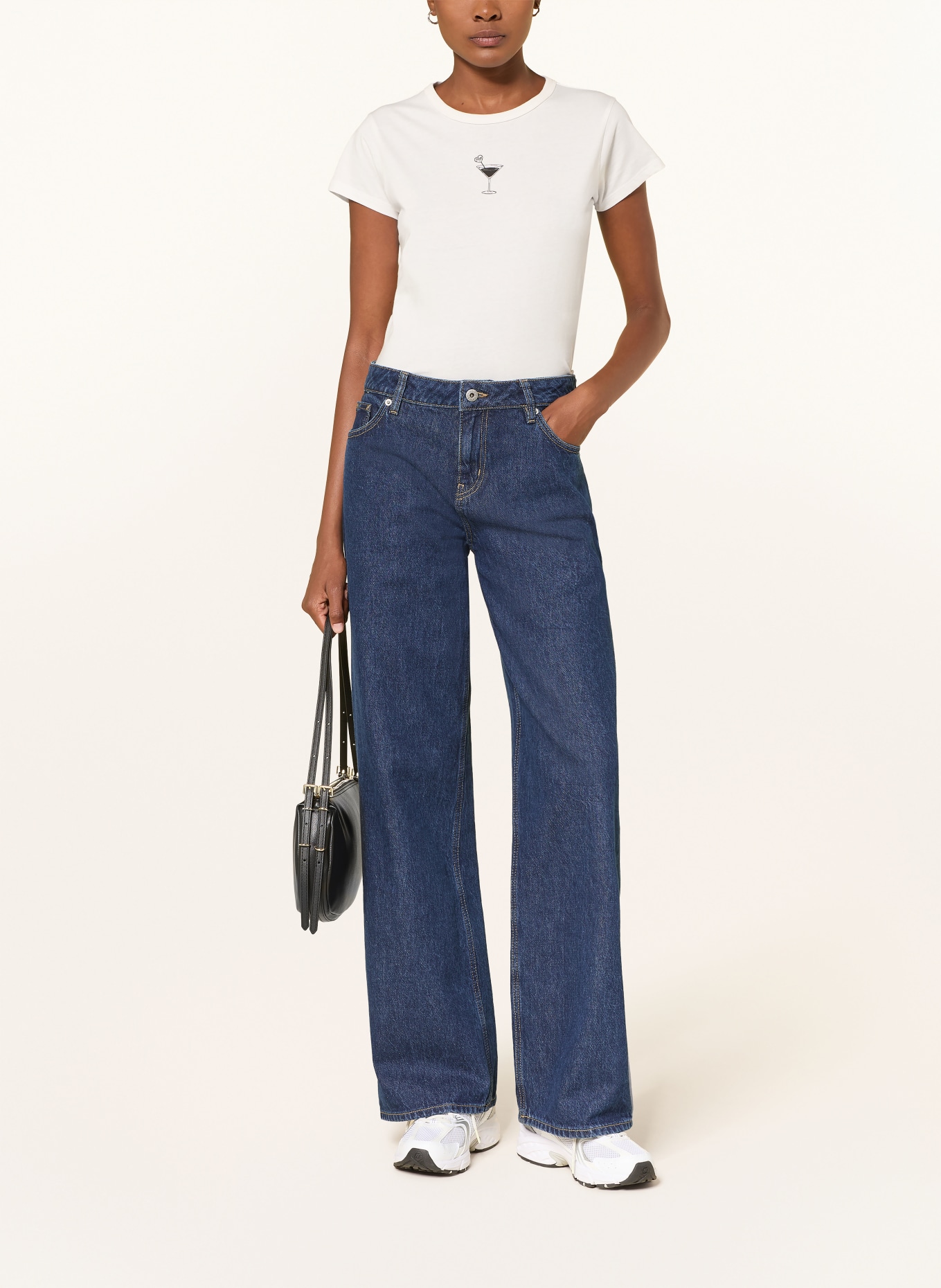 HUGO Wide leg jeans GAMALA: 430 BRIGHT BLUE