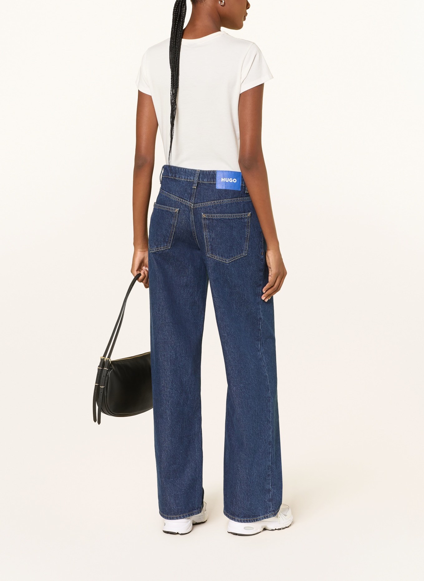 HUGO Wide leg jeans GAMALA: 430 BRIGHT BLUE
