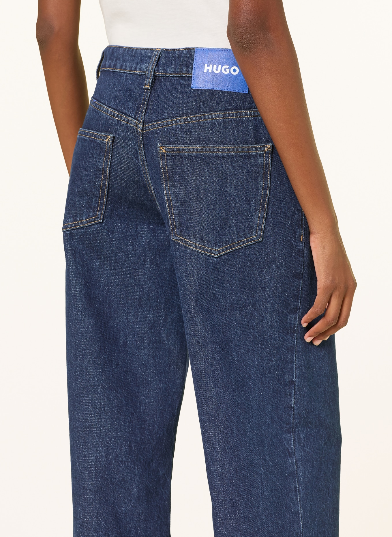 HUGO Wide leg jeans GAMALA: 430 BRIGHT BLUE