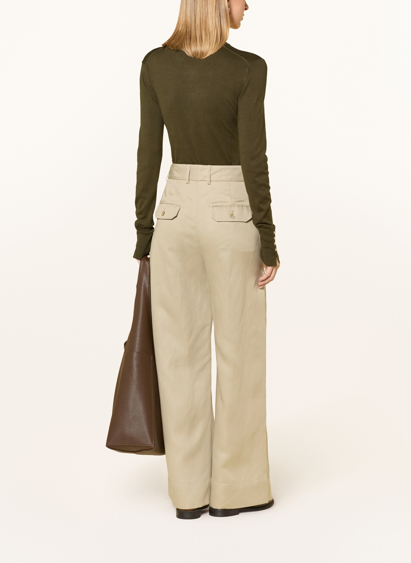 darling harbour pull-over: OLIVE