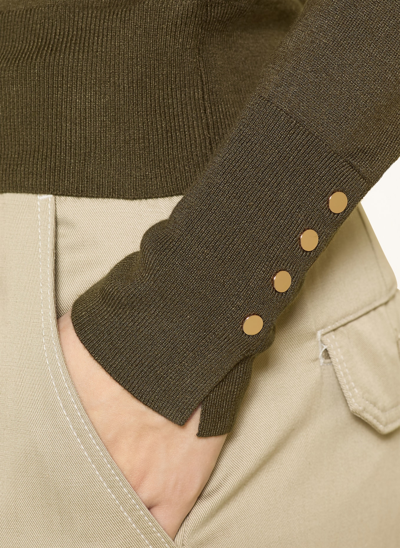 darling harbour pull-over: OLIVE