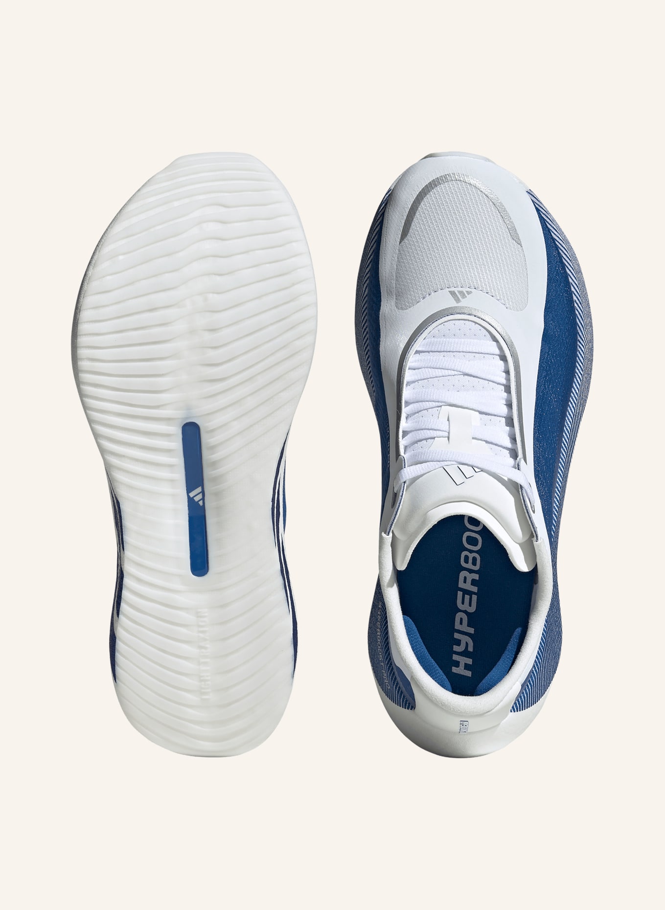 adidas Laufschuhe HYPERBOOST EDGE: BLAU / WEISS