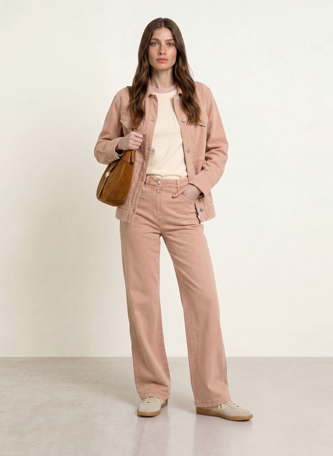 BOSS Wide Leg Jeans TMARLINA: 698 OPEN PINK