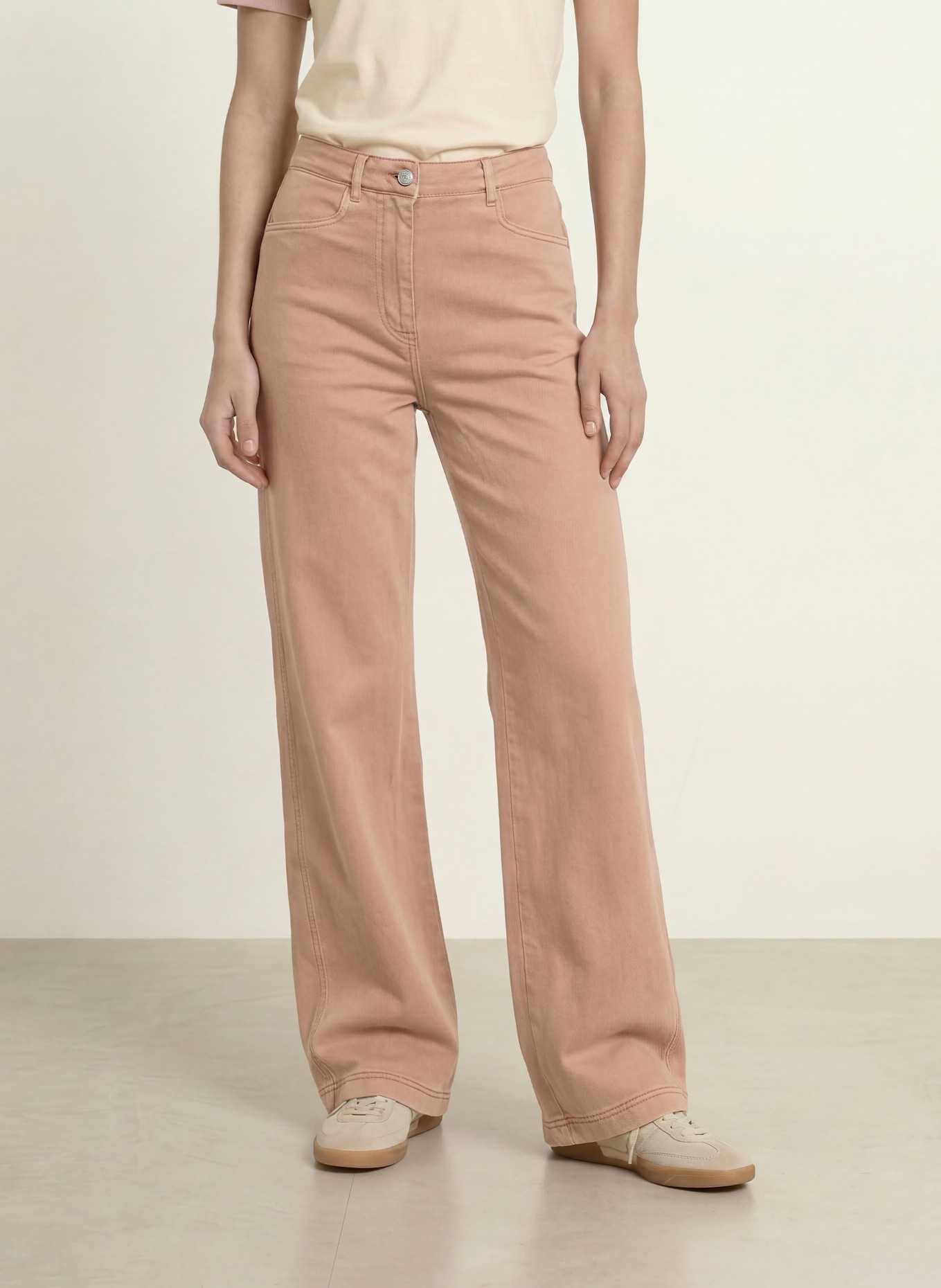 BOSS Wide Leg Jeans TMARLINA: 698 OPEN PINK