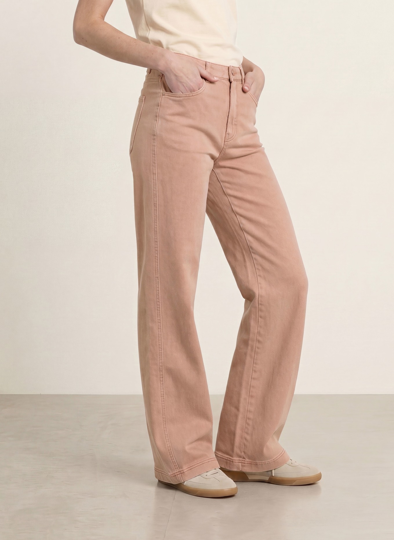 BOSS Wide Leg Jeans TMARLINA: 698 OPEN PINK