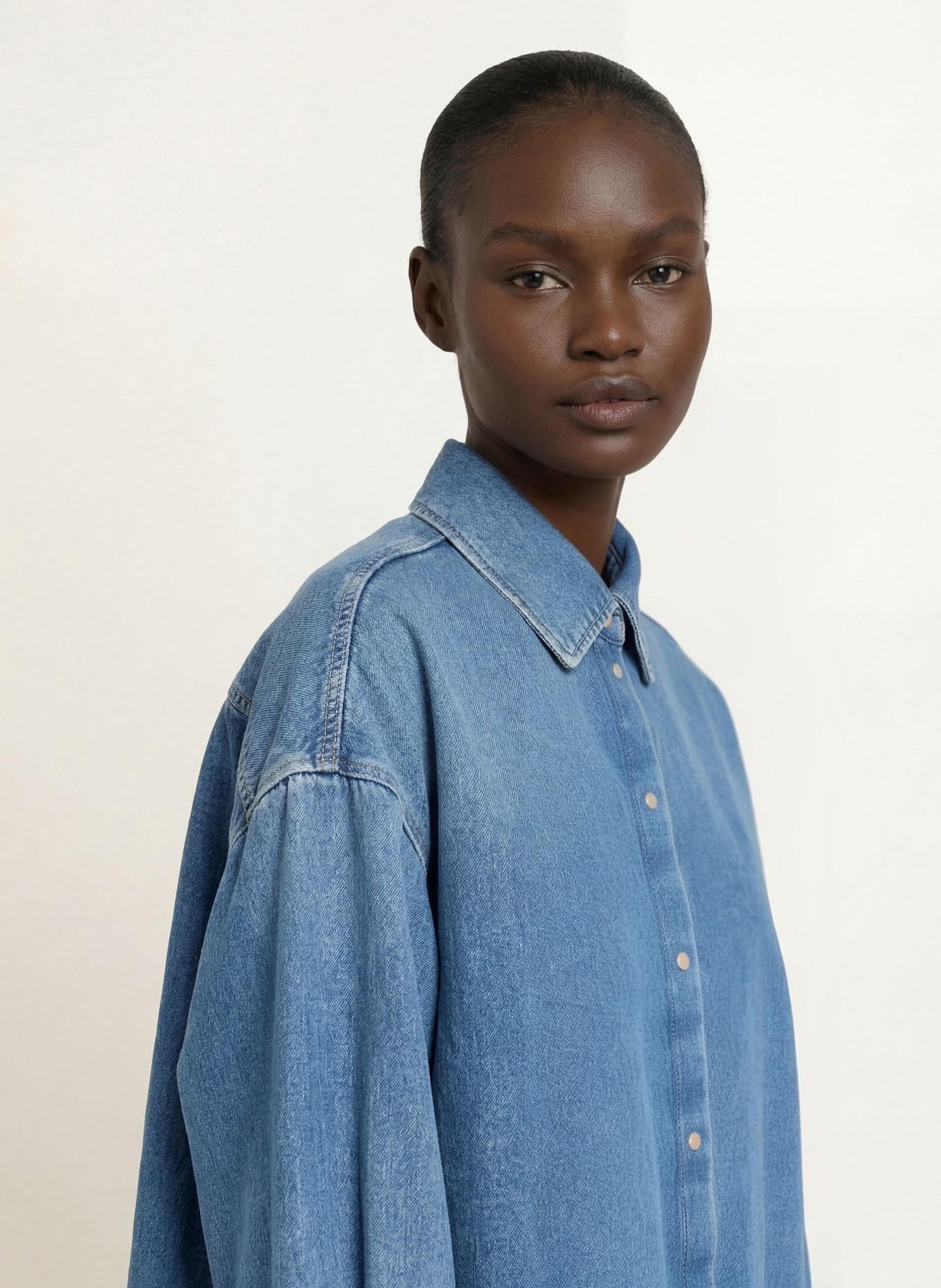 BOSS Jeans-overshirt ADA: LICHTBLAUW