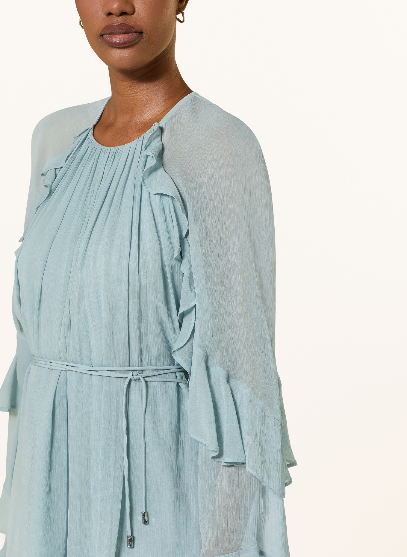 BOSS Jurk DREDIA met volants: MINT