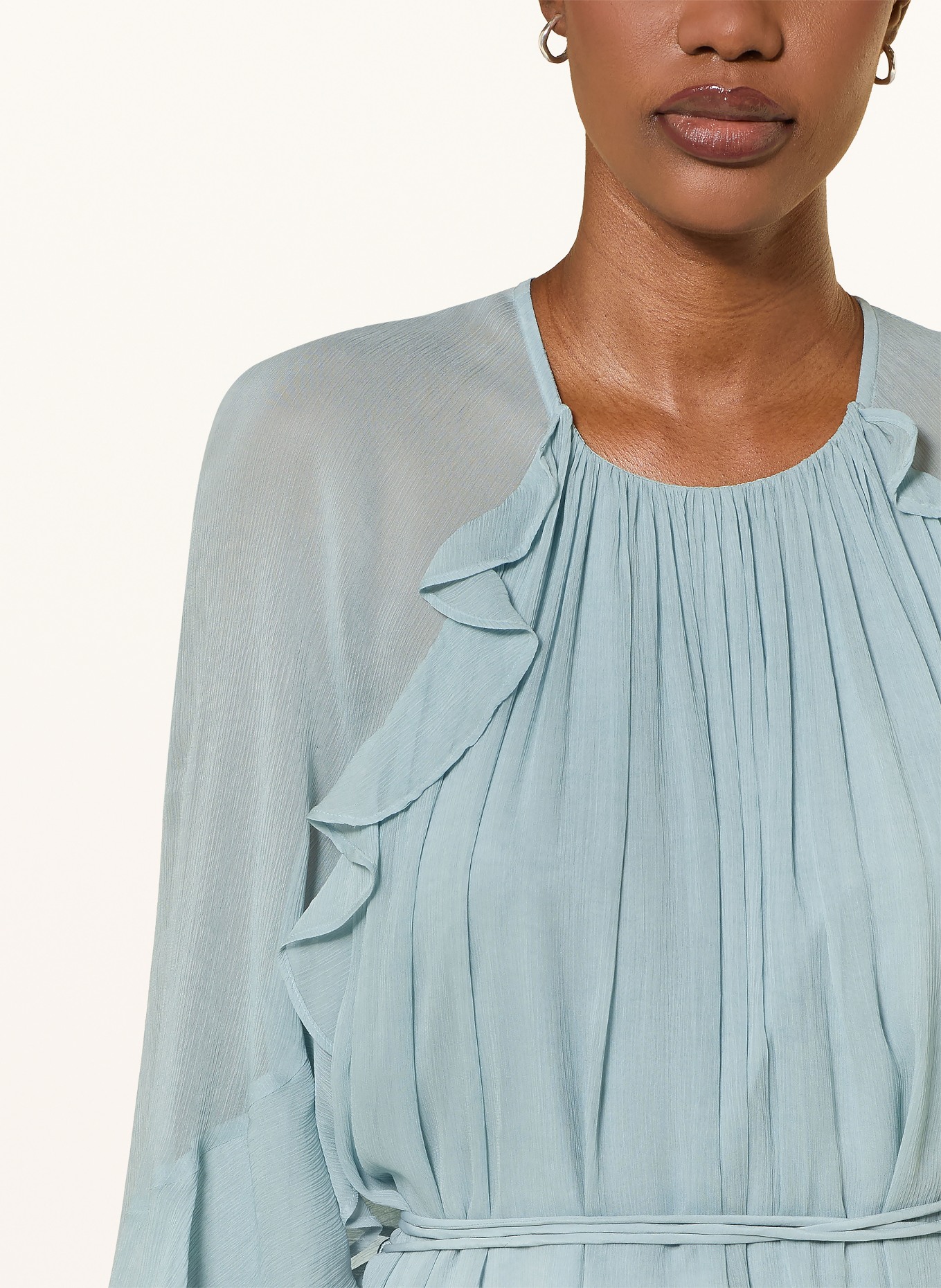 BOSS Jurk DREDIA met volants: MINT