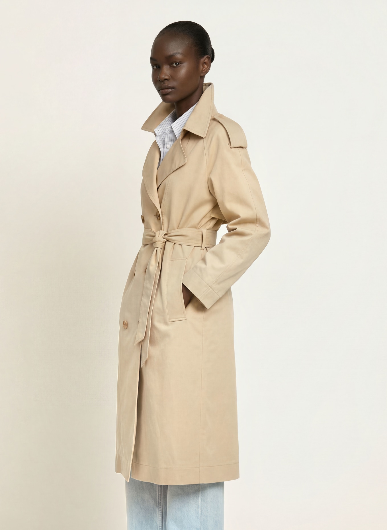 BOSS Trenchcoat CARELLI: CREME