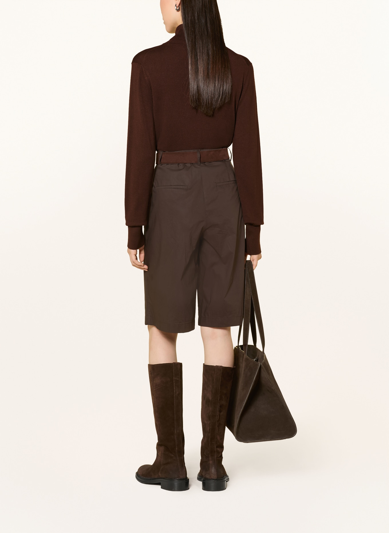 darling harbour Pull à col roulé: DARK BROWN