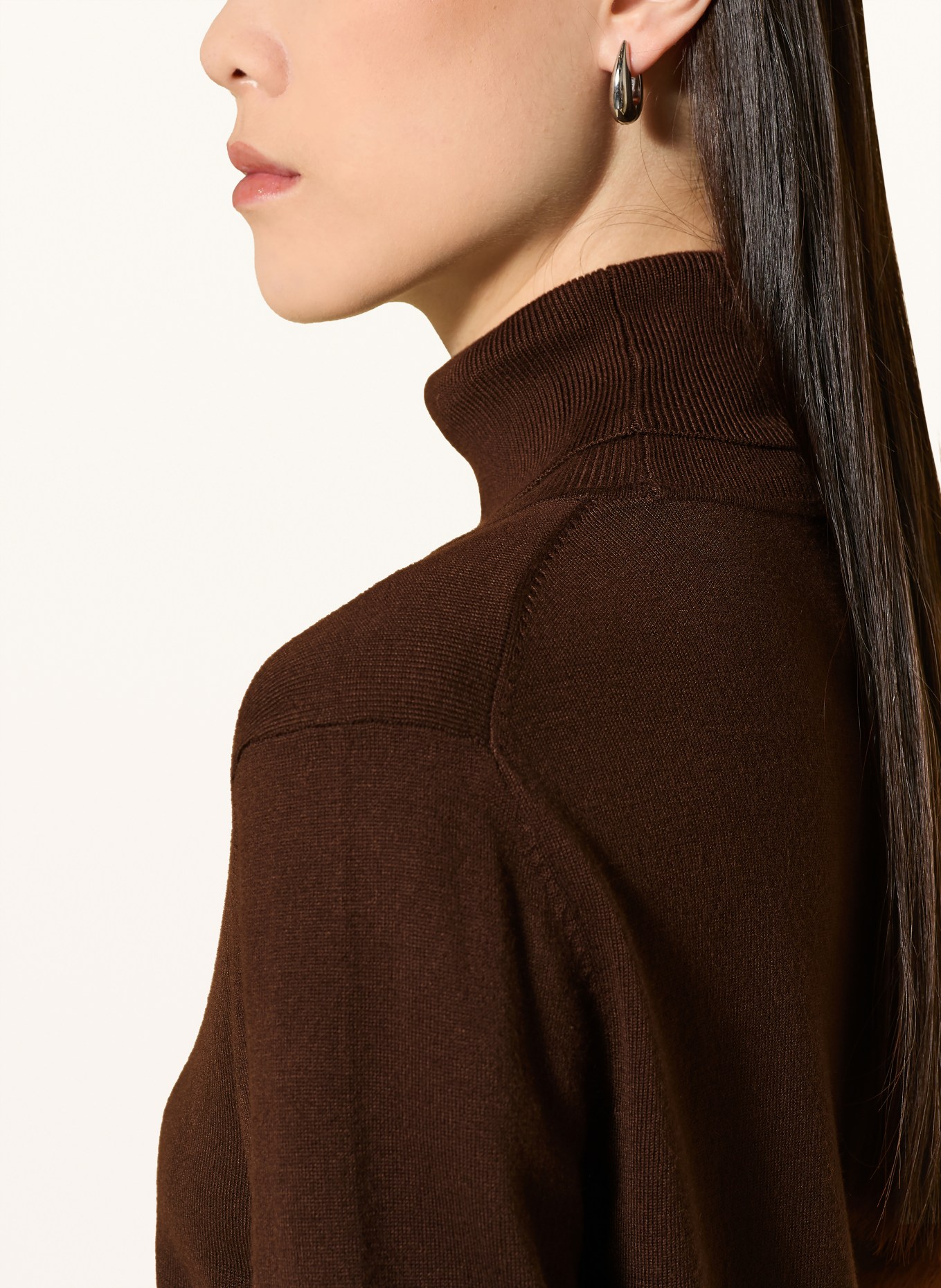 darling harbour Pull à col roulé: DARK BROWN