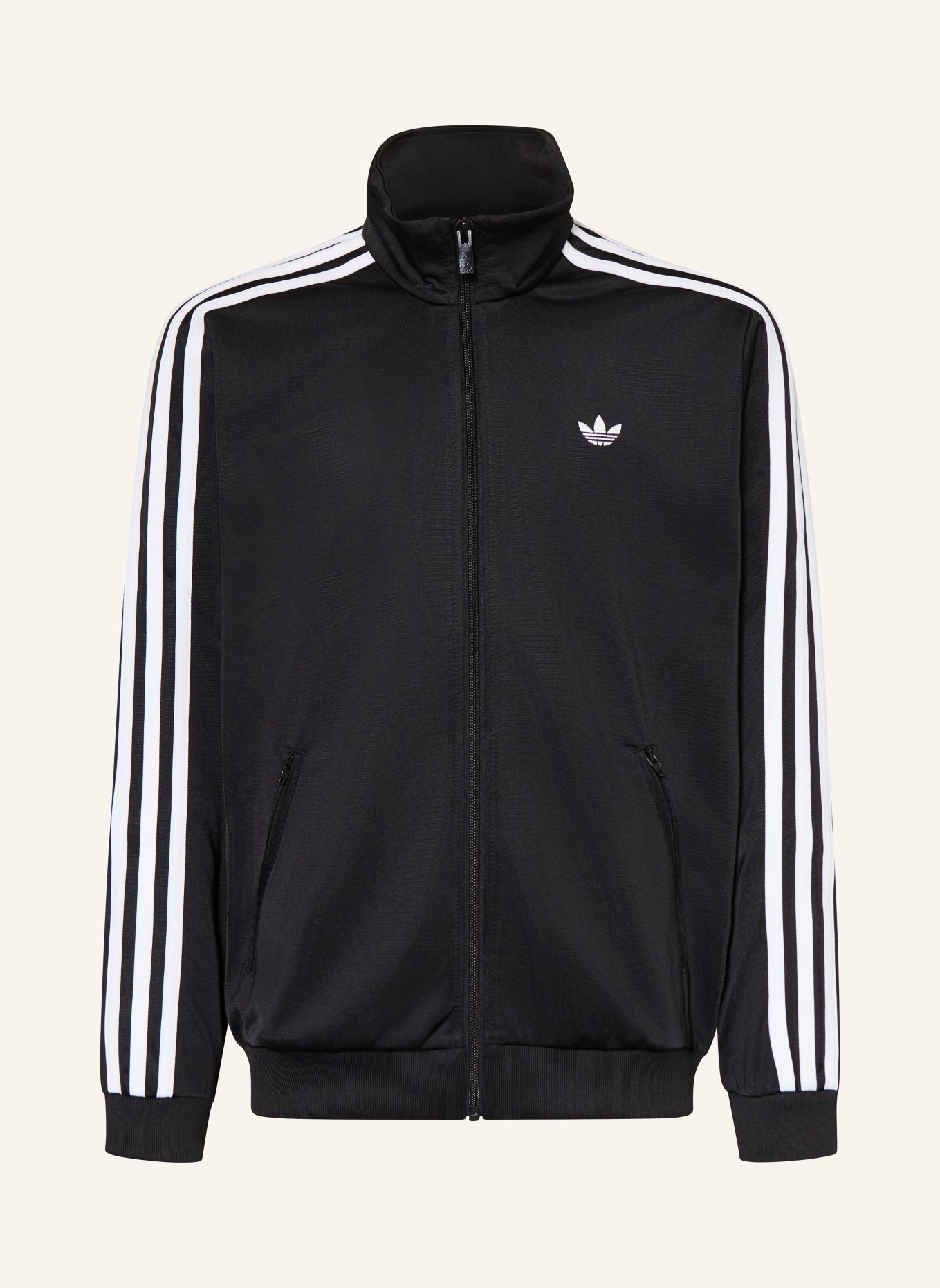 adidas Originals FIREBIRD training jacket with braided stripes: BLACK / WHITE