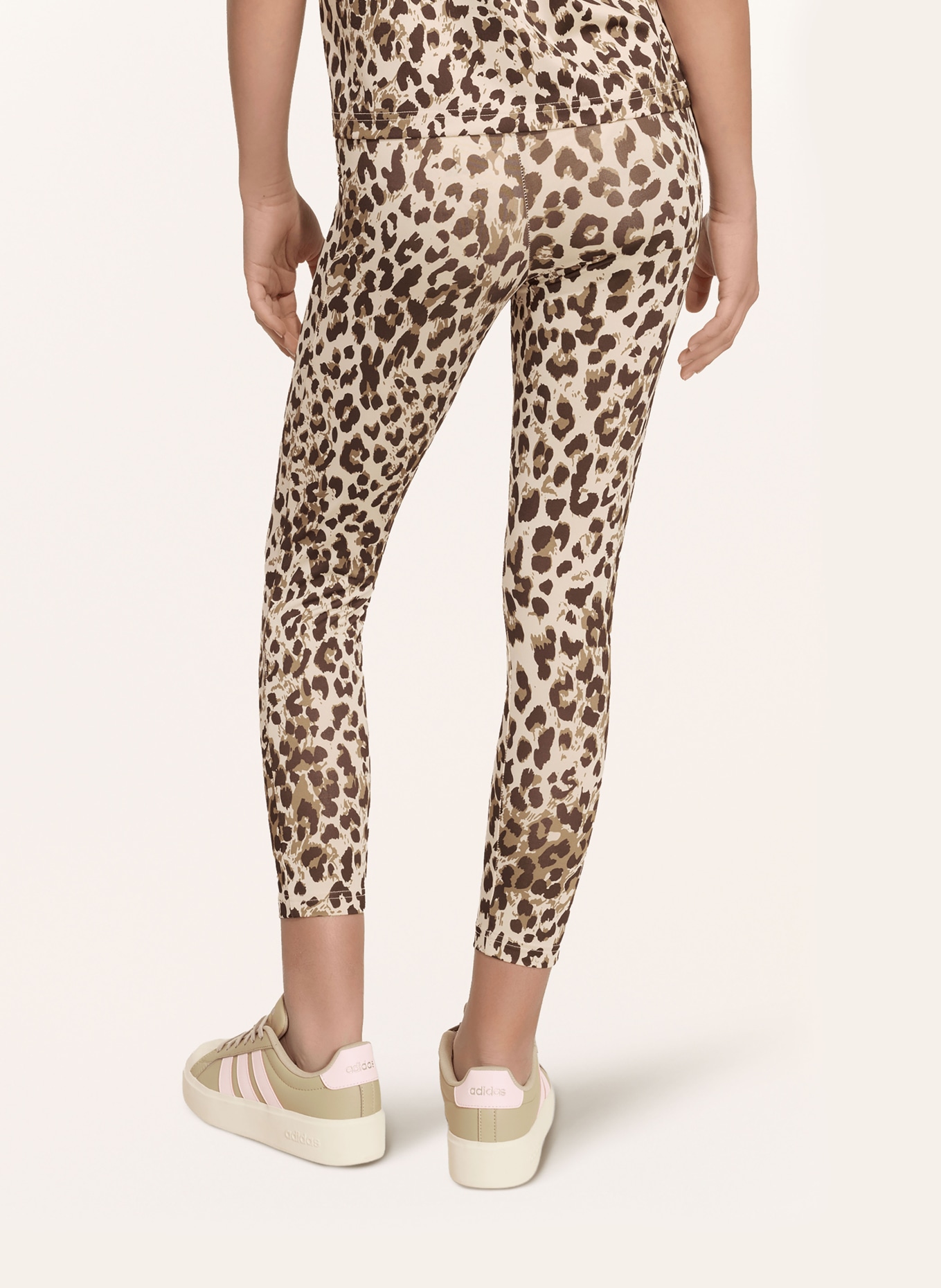 adidas 7/8-Legging ANIMAL PRINT SPORT: BEIGE / MARRON FONCÉ / BRUIN