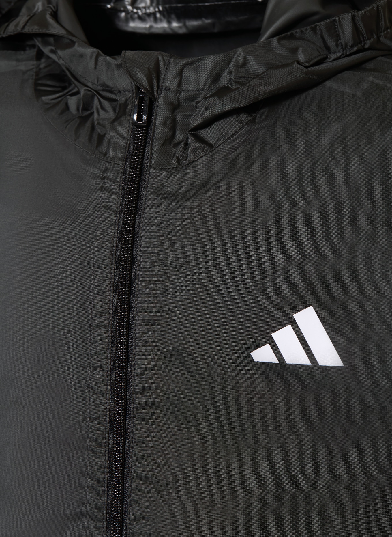 adidas Rain jacket: BLACK / WHITE
