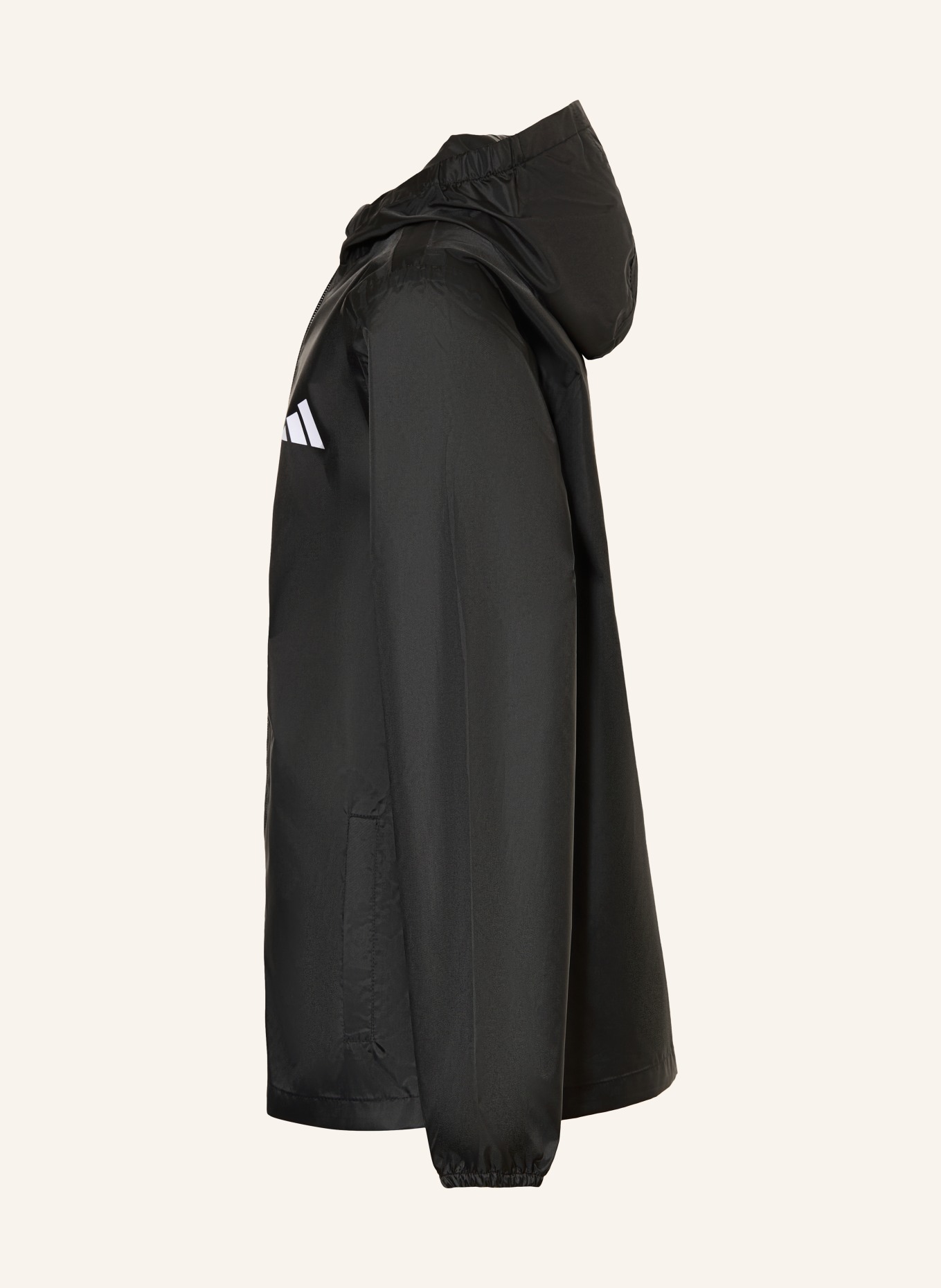 adidas Rain jacket: BLACK / WHITE