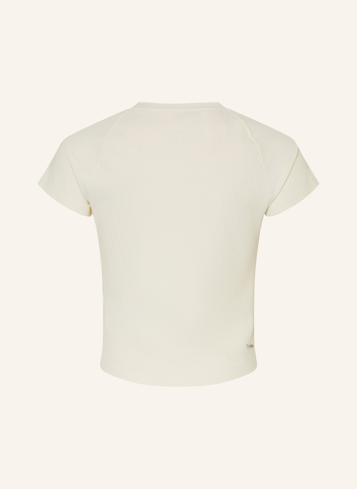 adidas T-shirt SPORT SEASONALS COLLEGIATE TYPOGRAPHY: CRÈME / MARRON FONCÉ / BEIGE
