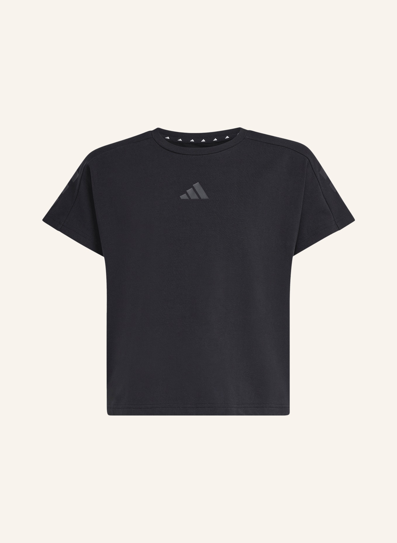 adidas T-Shirt FUTURE ICONS 3 STRIPES: SCHWARZ