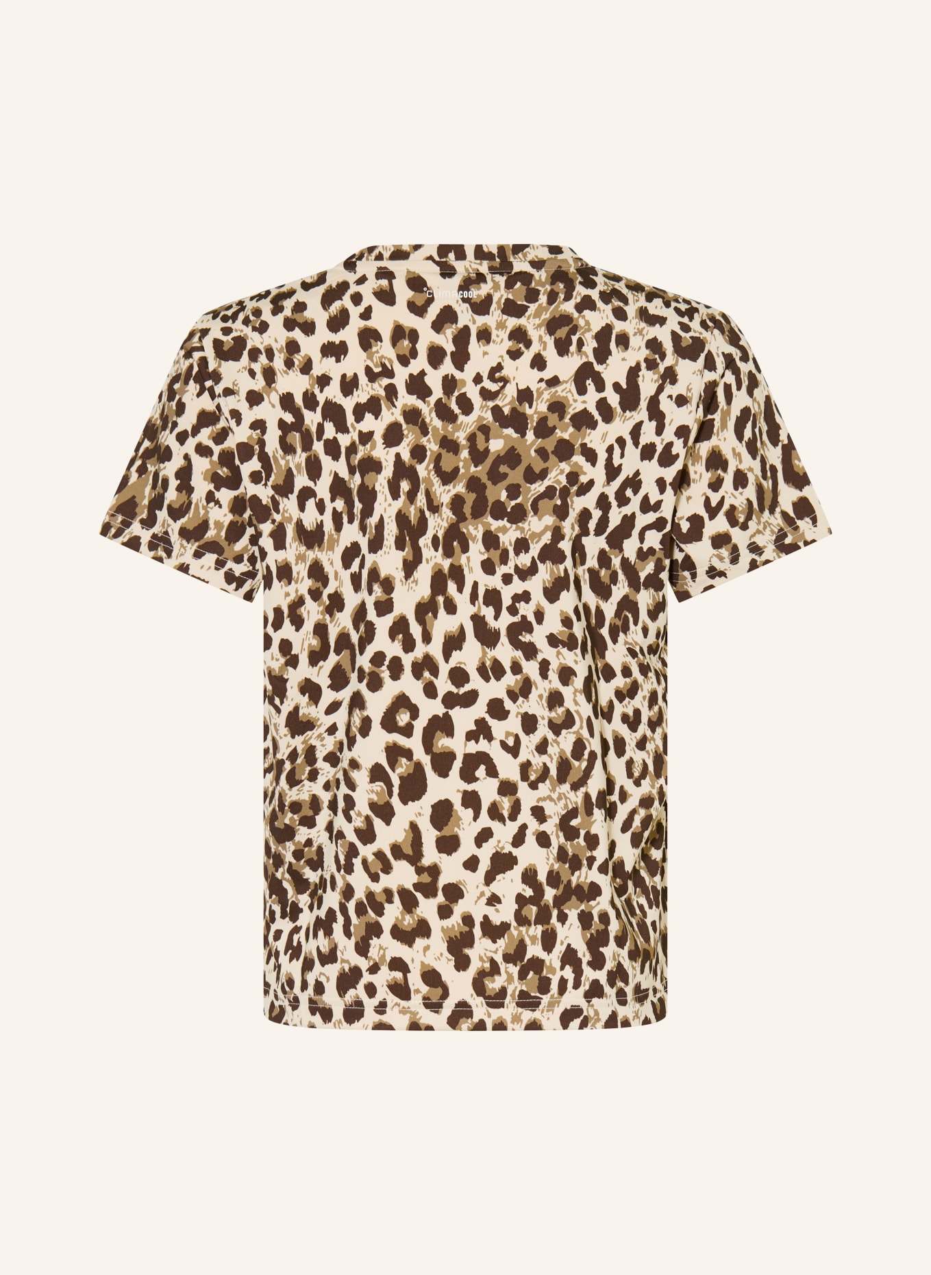 adidas T-Shirt SEASONAL ANIMAL PRINT SPORT: BEIGE / DUNKELBRAUN / BRAUN