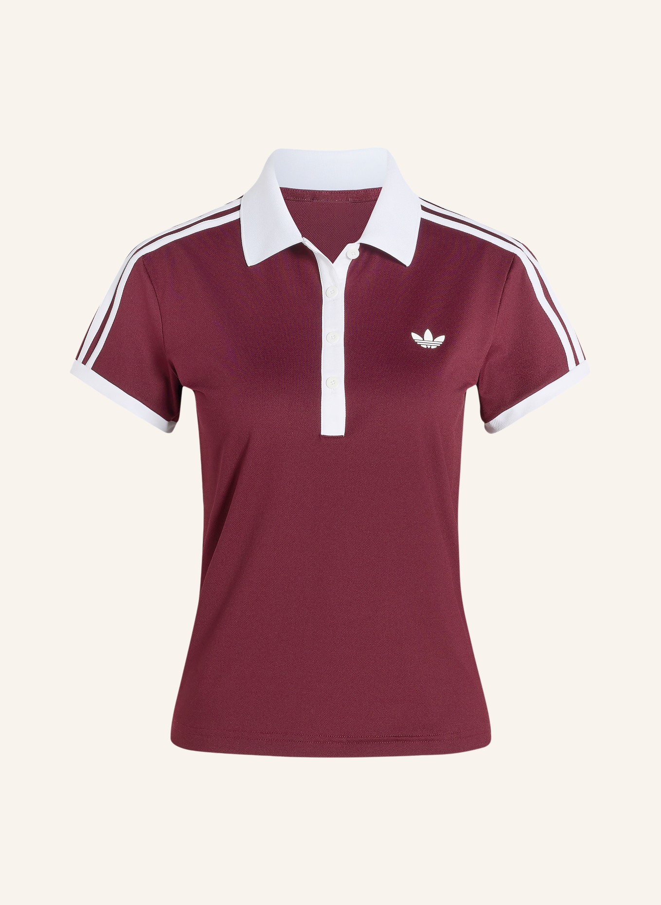 adidas Originals Functioneel poloshirt CLASSICS: DONKERROOD / WIT