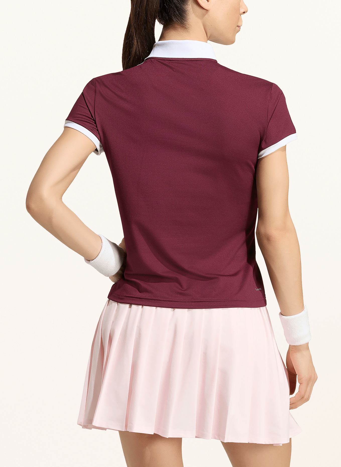 adidas Originals Functioneel poloshirt CLASSICS: DONKERROOD / WIT