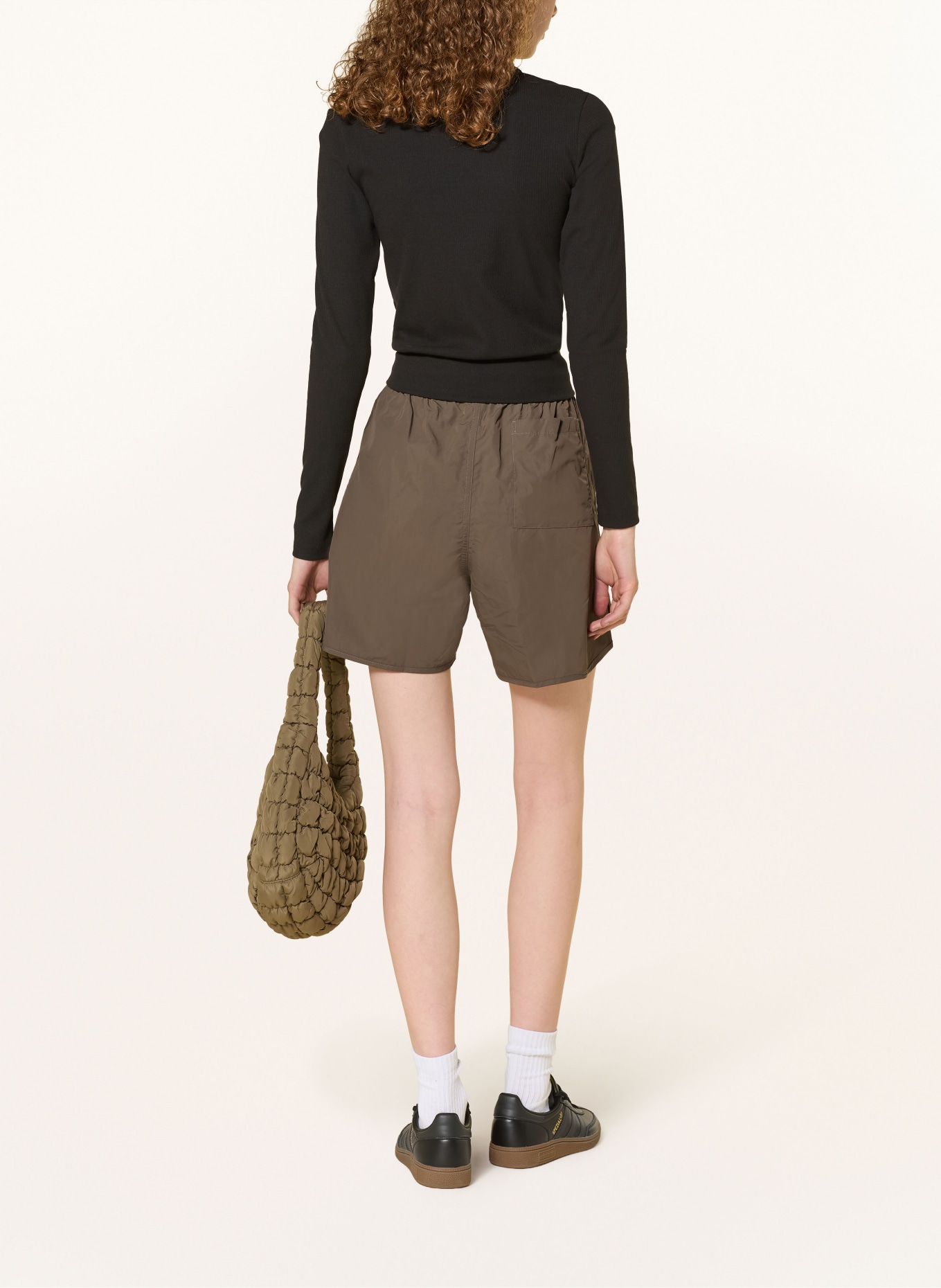 adidas Originals Shorts SPRINTER SHORTS: KHAKI / SCHWARZ