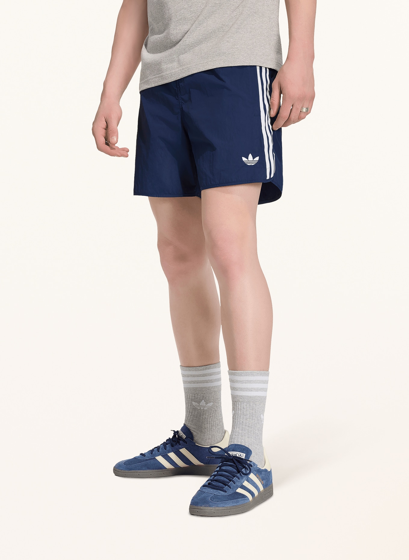 adidas Originals Shorts SPRINTER: DUNKELBLAU / WEISS