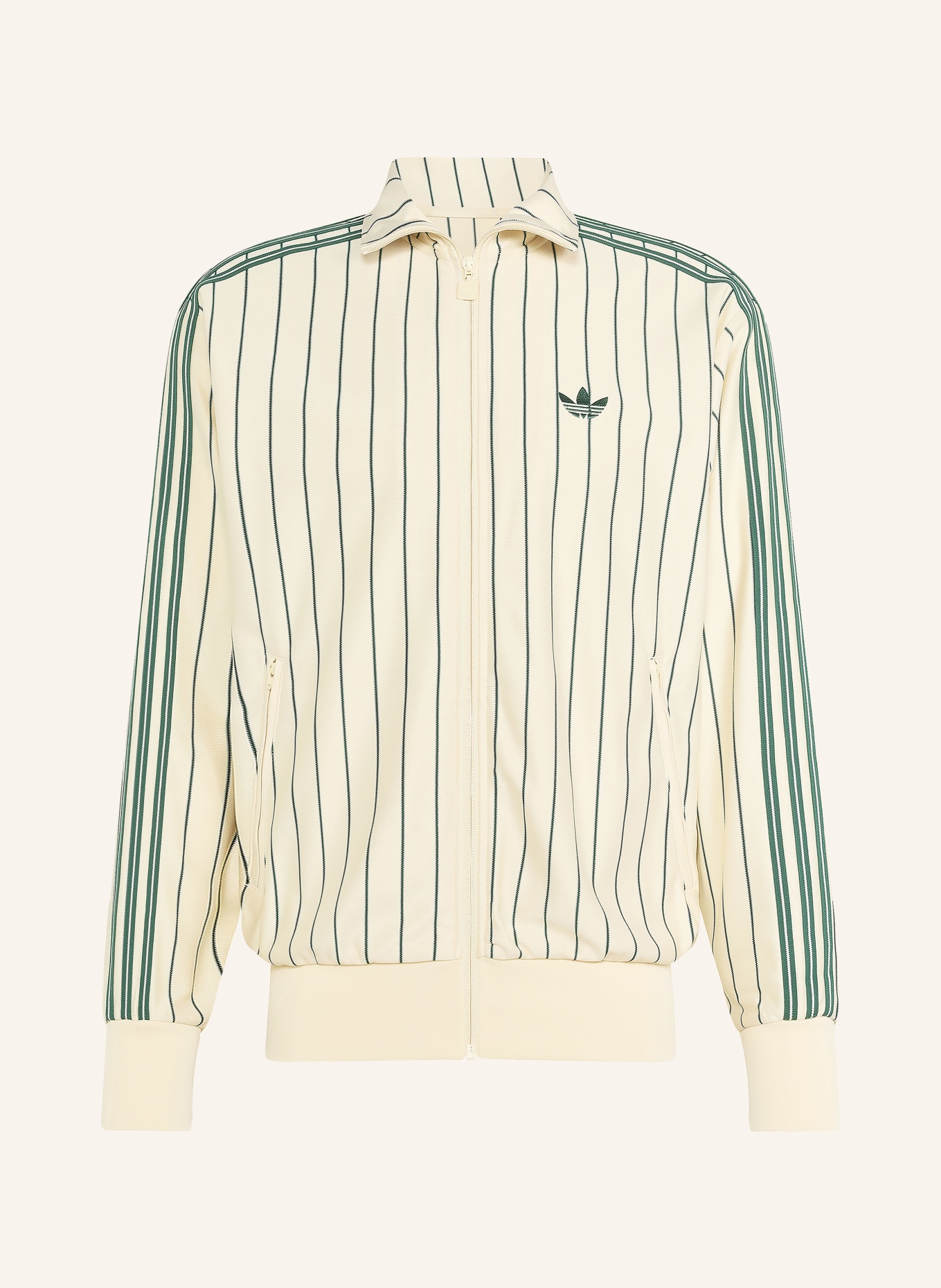 adidas Originals Veste d'entraînement FIREBIRD: CRÈME / VERT
