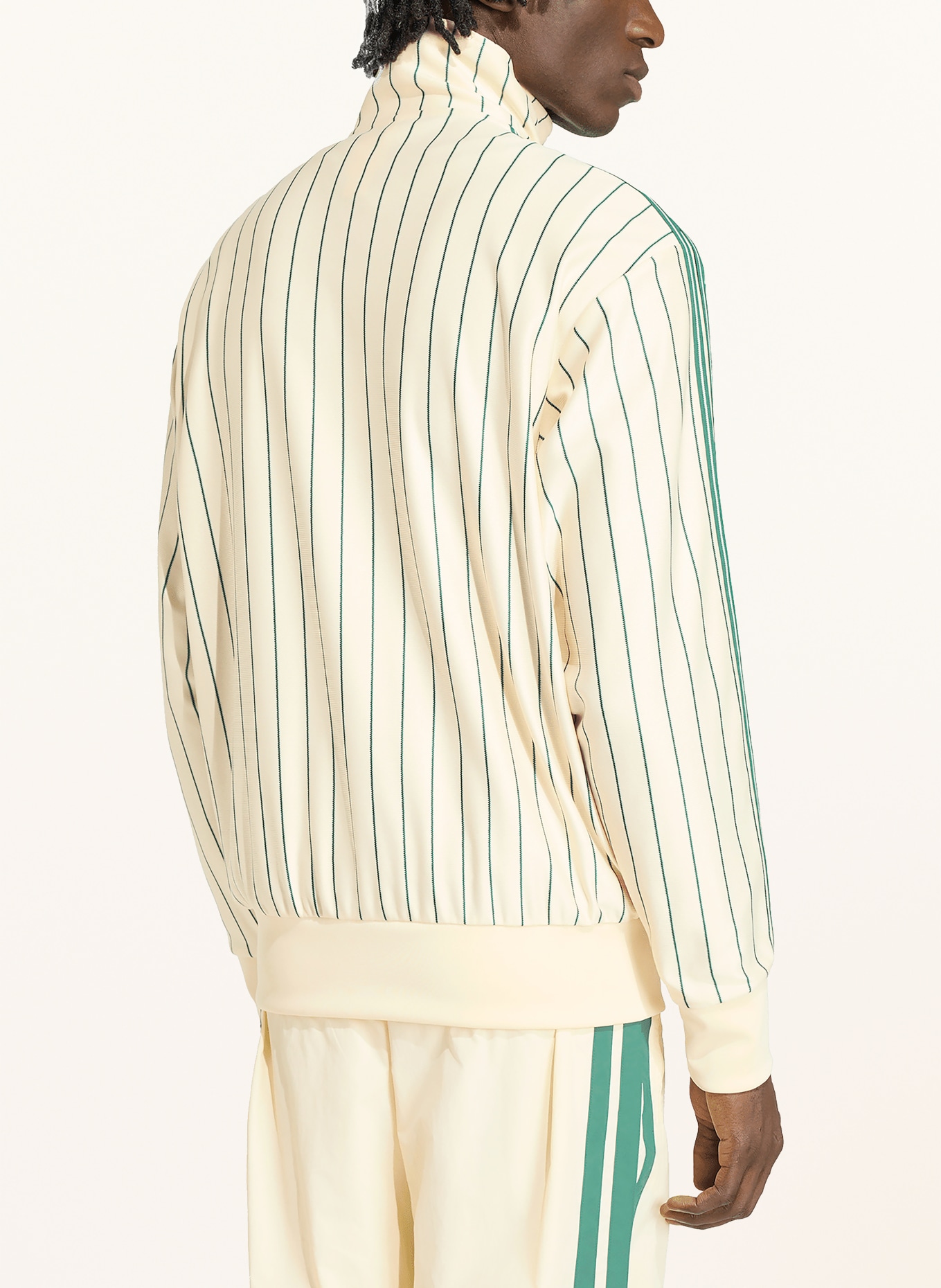 adidas Originals Veste d'entraînement FIREBIRD: CRÈME / VERT
