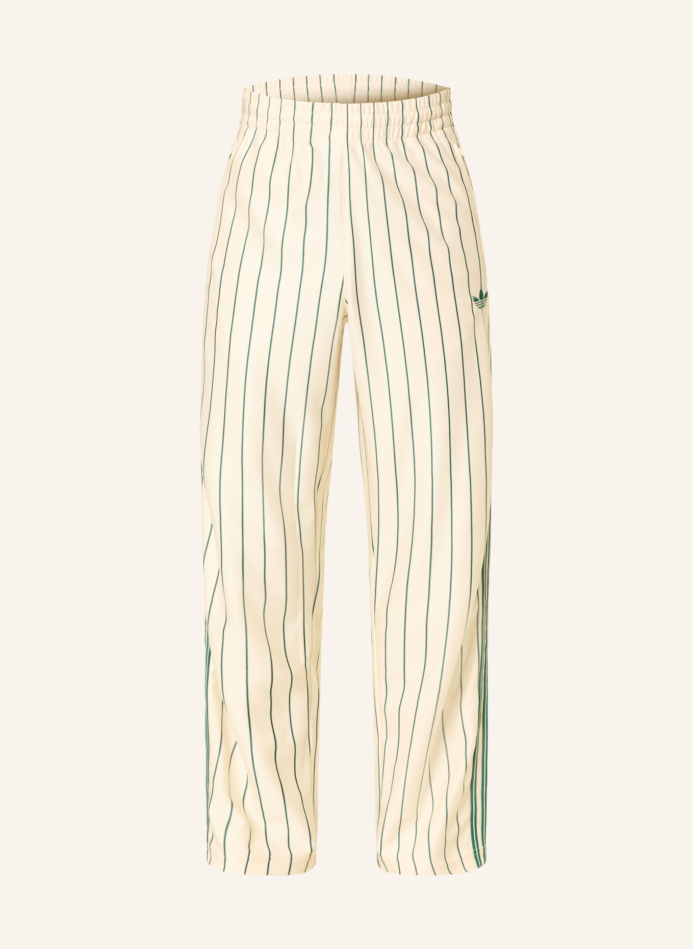 adidas Originals Pantalon en molleton FIREBIRD avec bandes décoratives: BEIGE / VERT