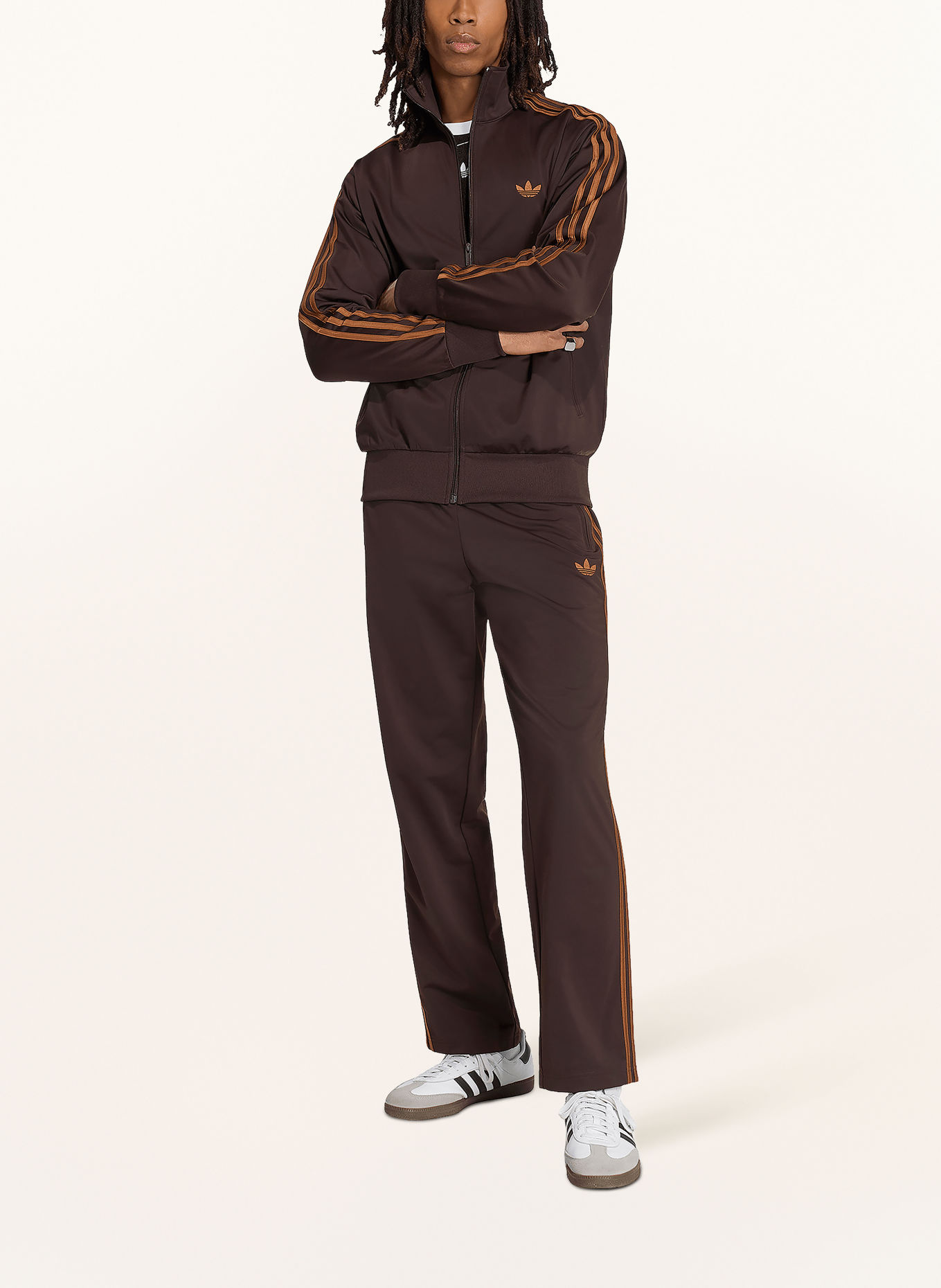 adidas Originals Trainingsjas FIREBIRD: MARRON FONCÉ / COGNAC
