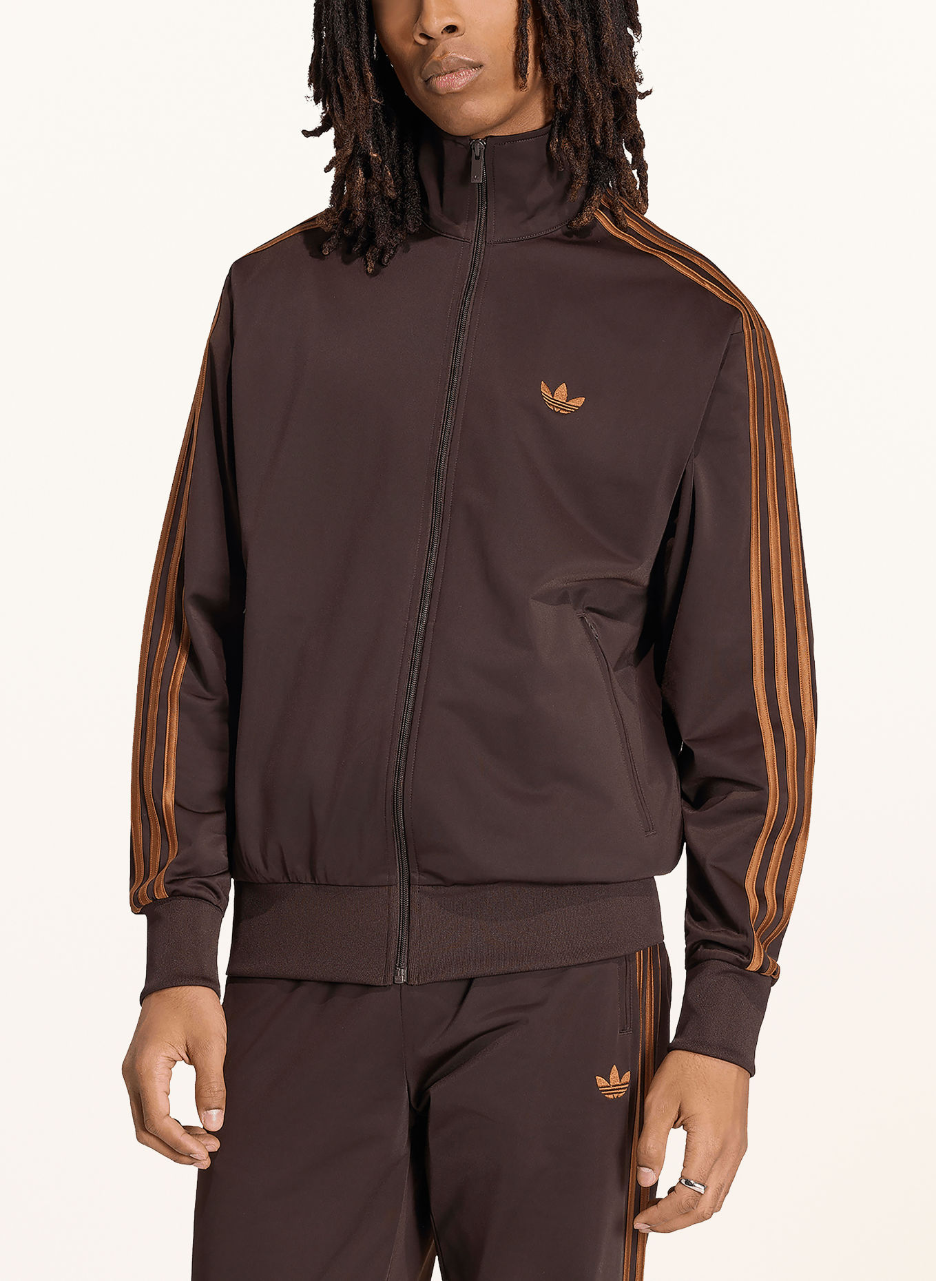 adidas Originals Trainingsjas FIREBIRD: MARRON FONCÉ / COGNAC
