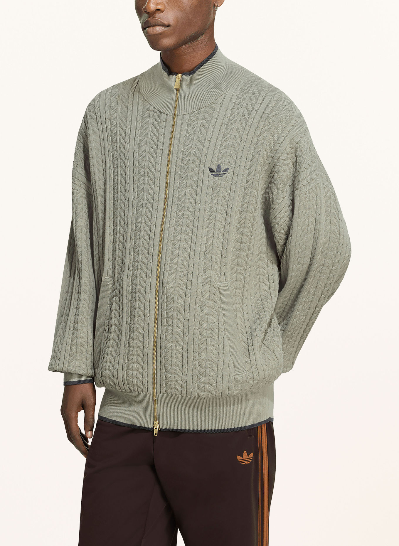 adidas Originals FIREBIRD Cardigan: LIGHT GREEN