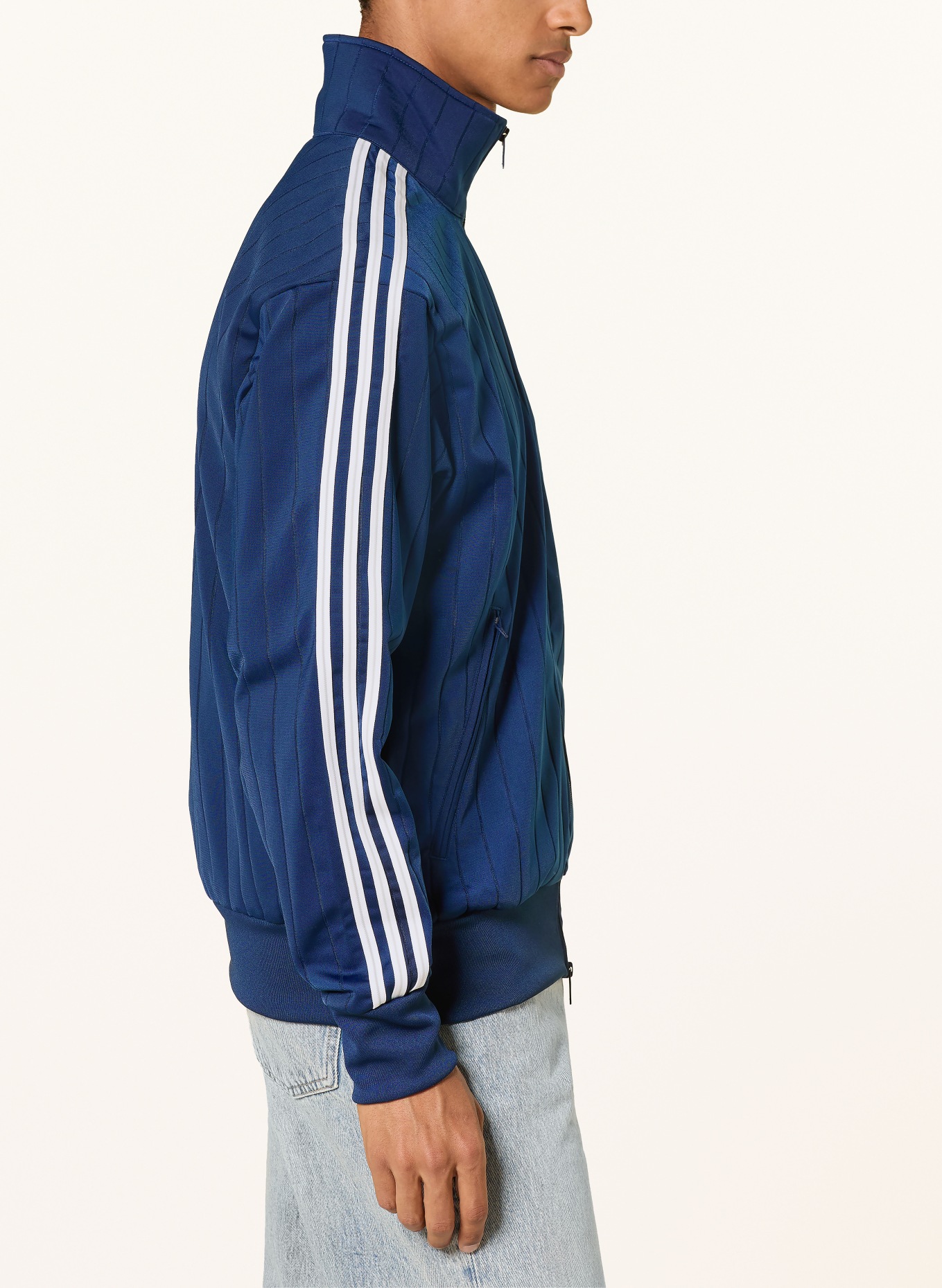 adidas Originals FIREBIRD Training Jacket: DARK BLUE / WHITE