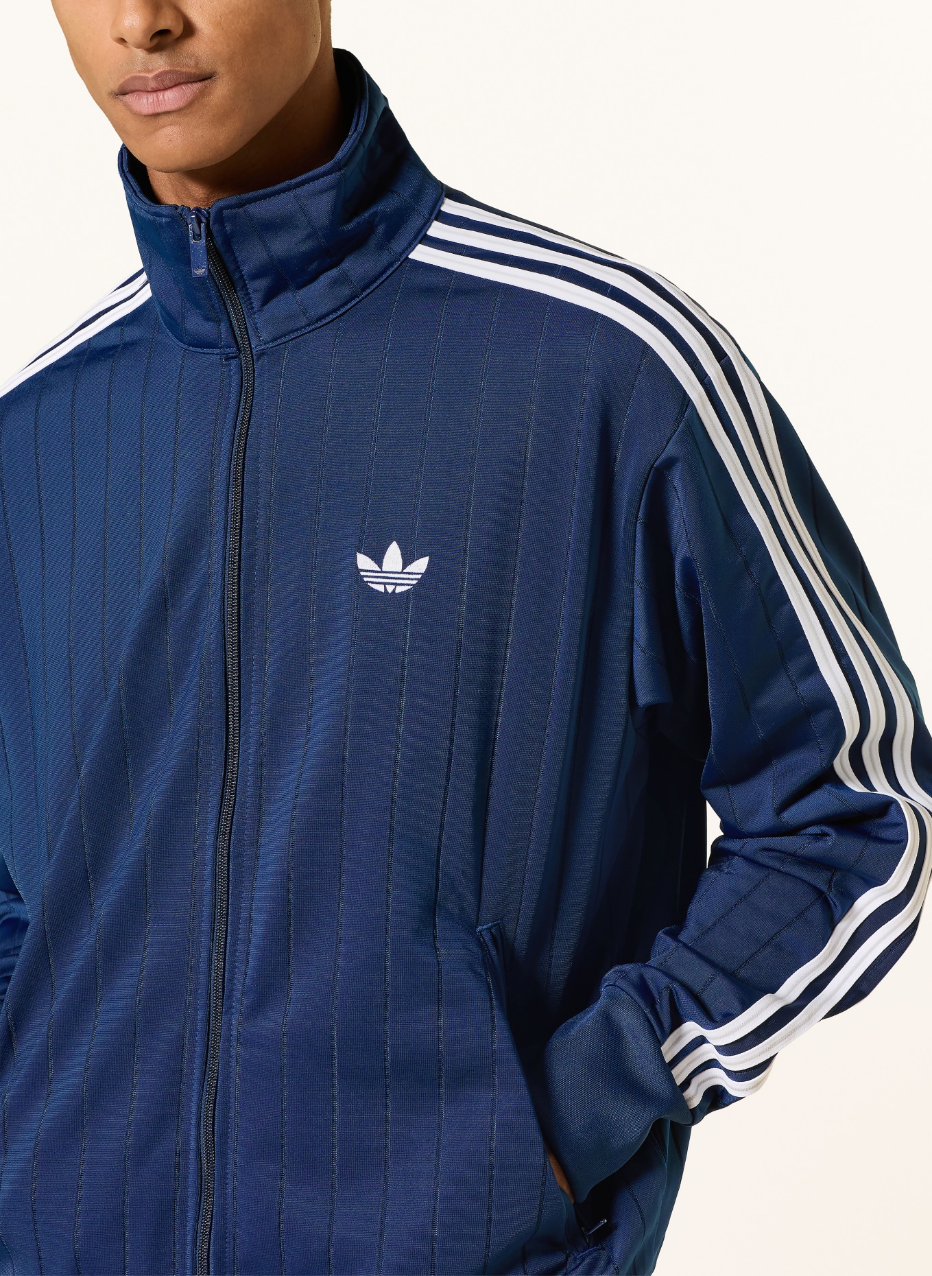 adidas Originals FIREBIRD Training Jacket: DARK BLUE / WHITE