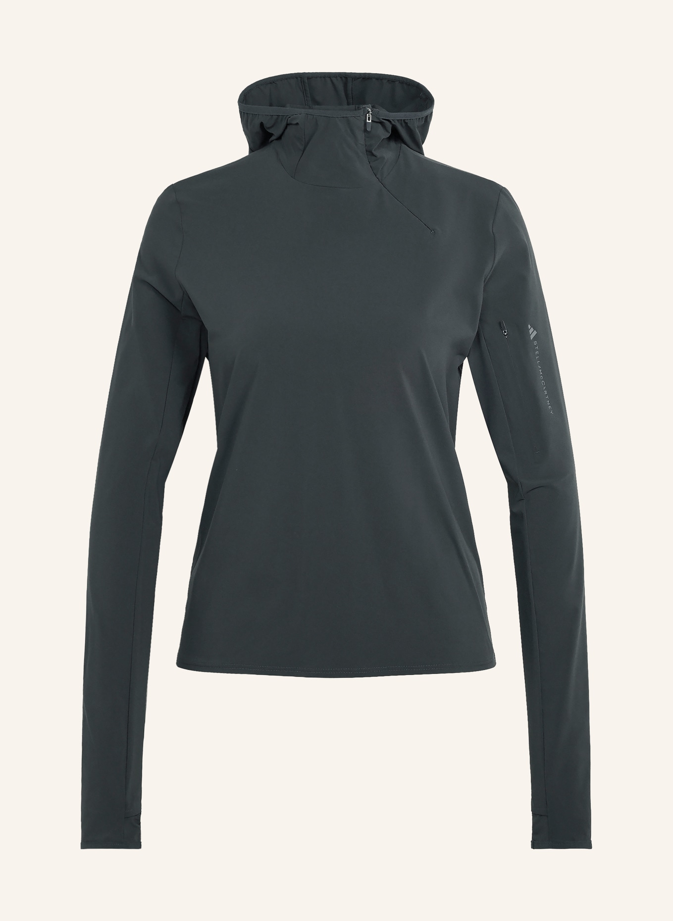 adidas by Stella McCartney Hoodie ADIDAS BY STELLA MCCARTNEY: DONKERGRIJS