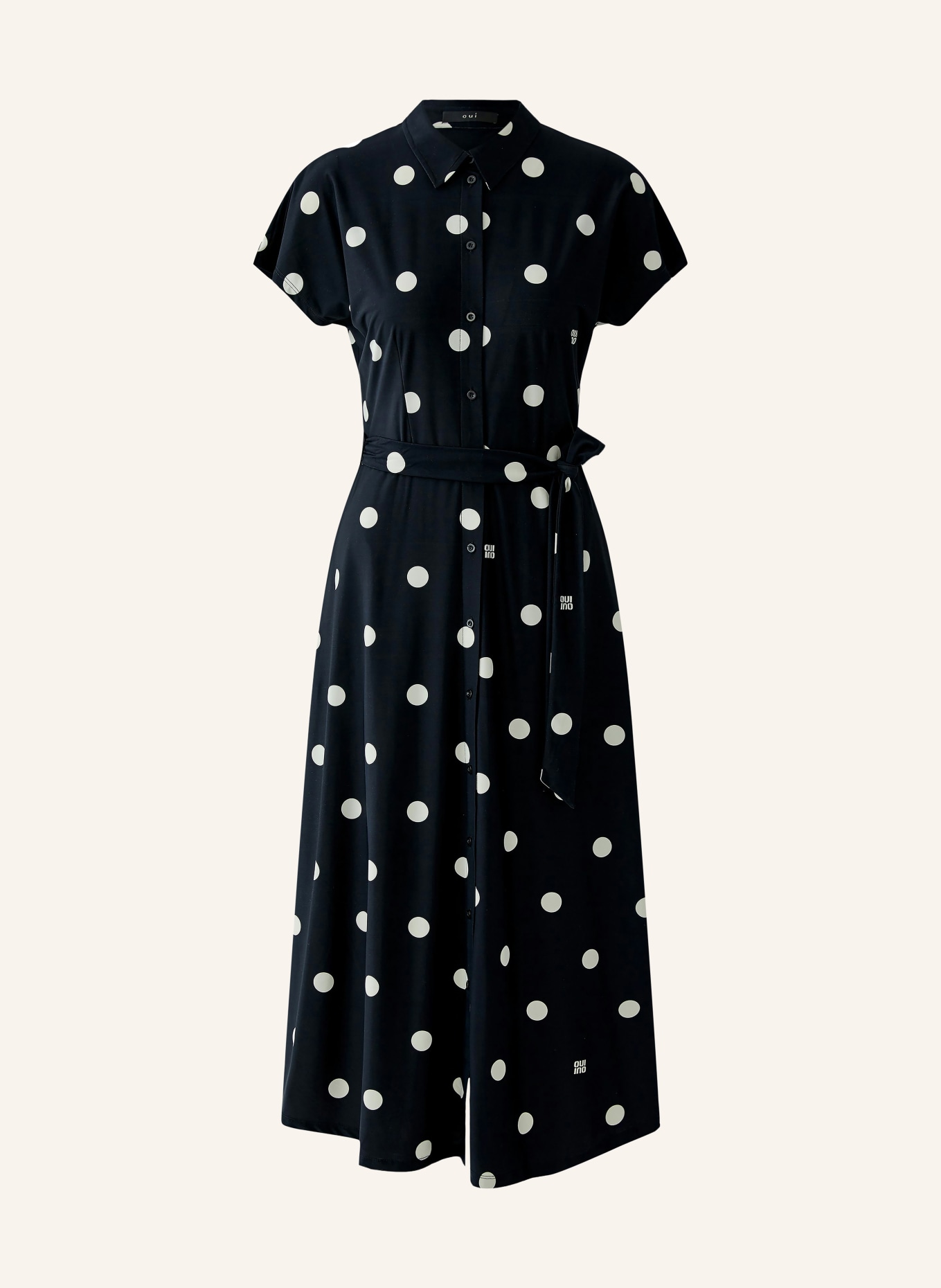 oui Blousejurk: ZWART / WIT