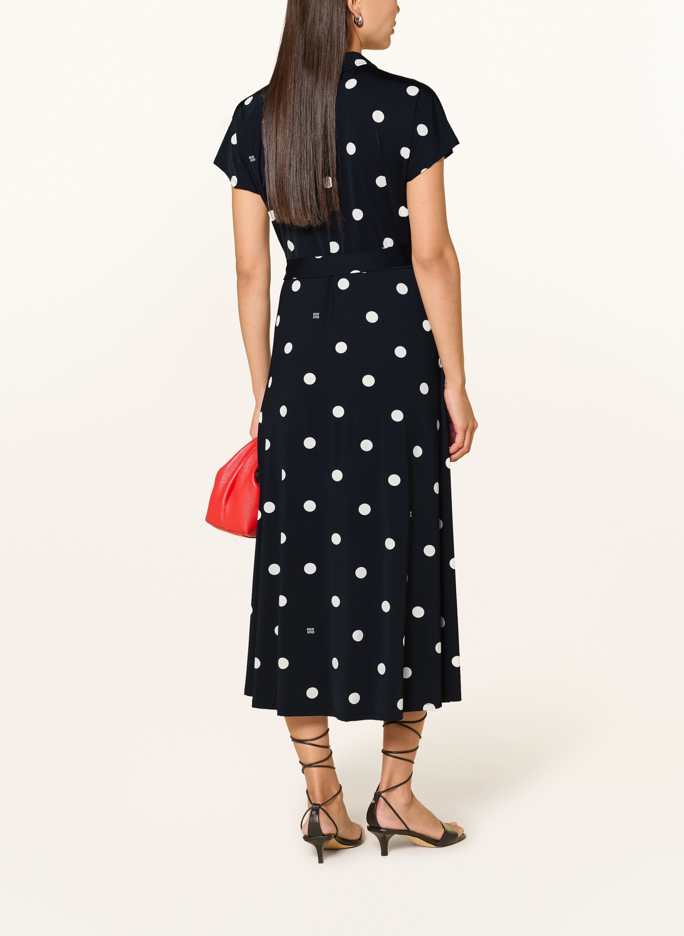 oui Blousejurk: ZWART / WIT