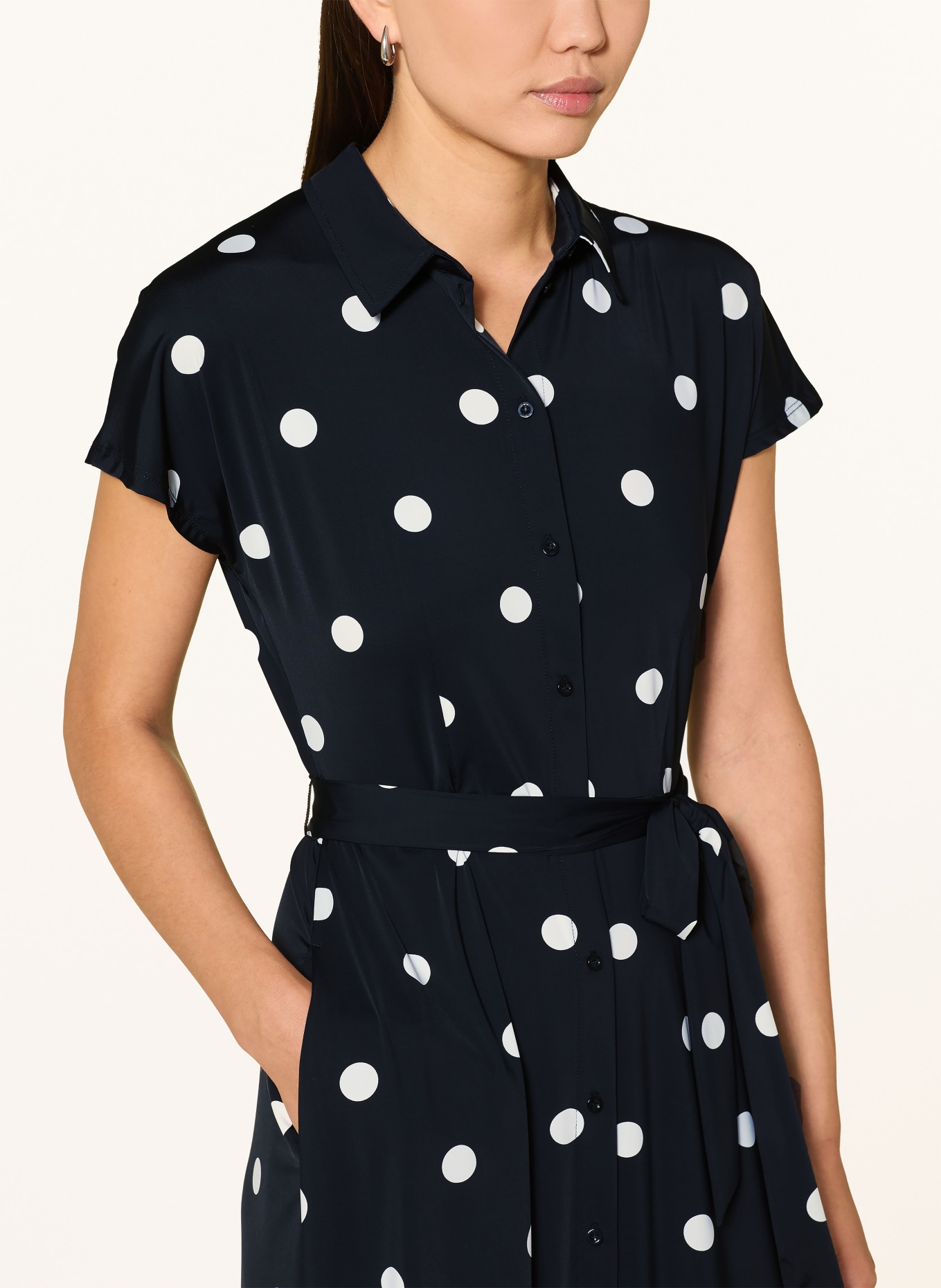 oui Blousejurk: ZWART / WIT