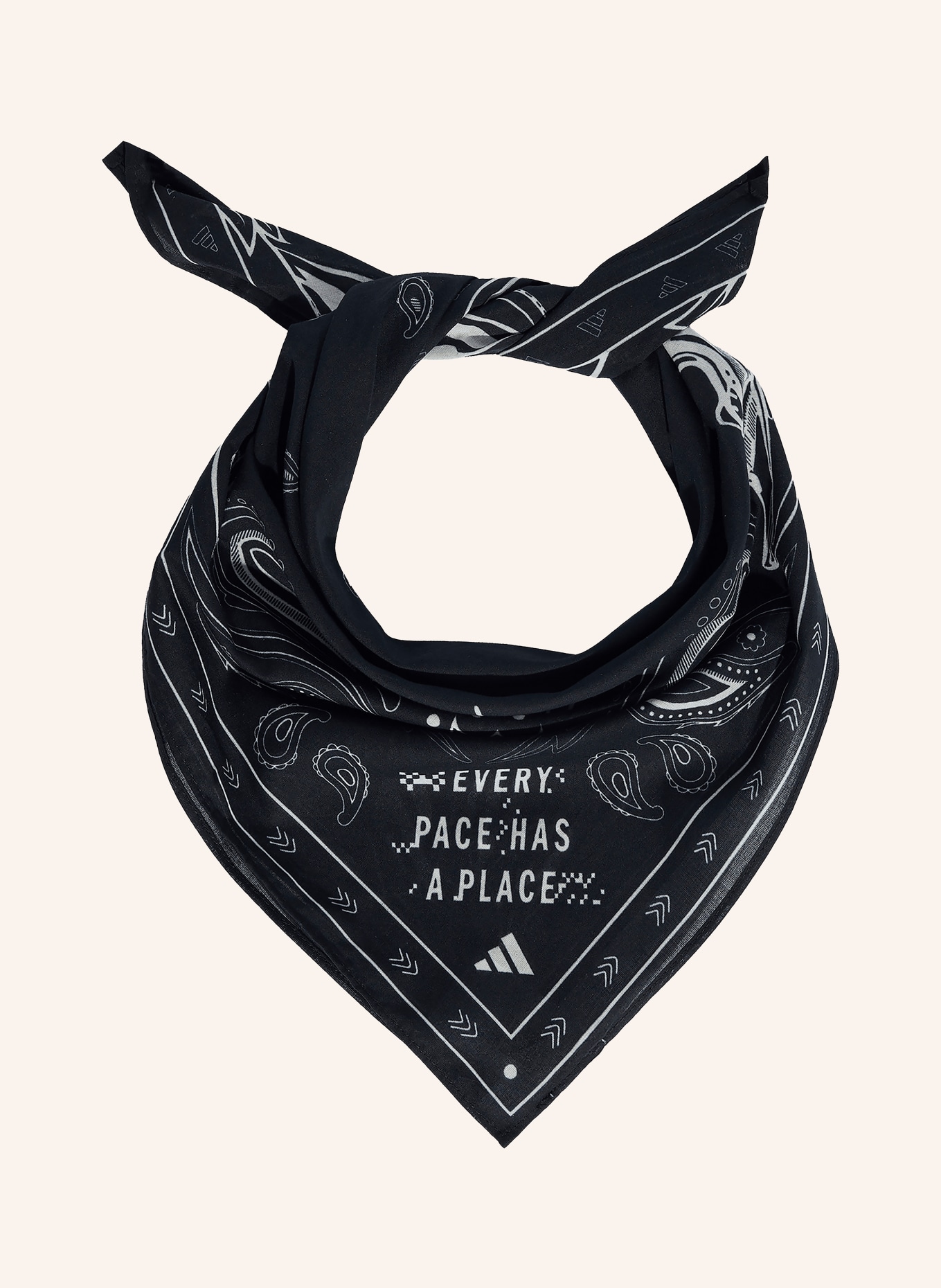 adidas Halsdoek RUNNING BANDANA: ZWART / WIT
