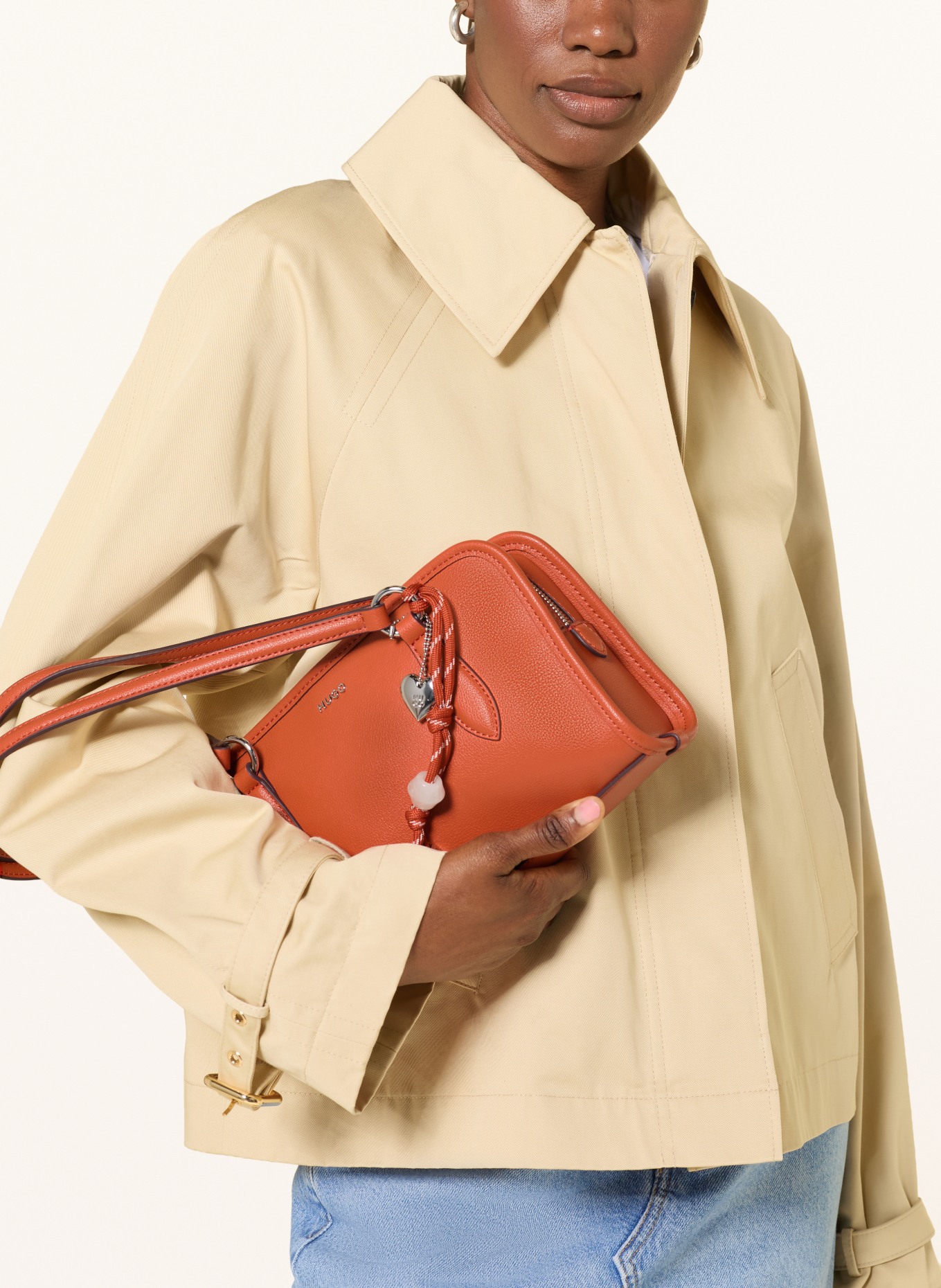 HUGO CLIOH SMALL Crossbody Bag: ORANGE