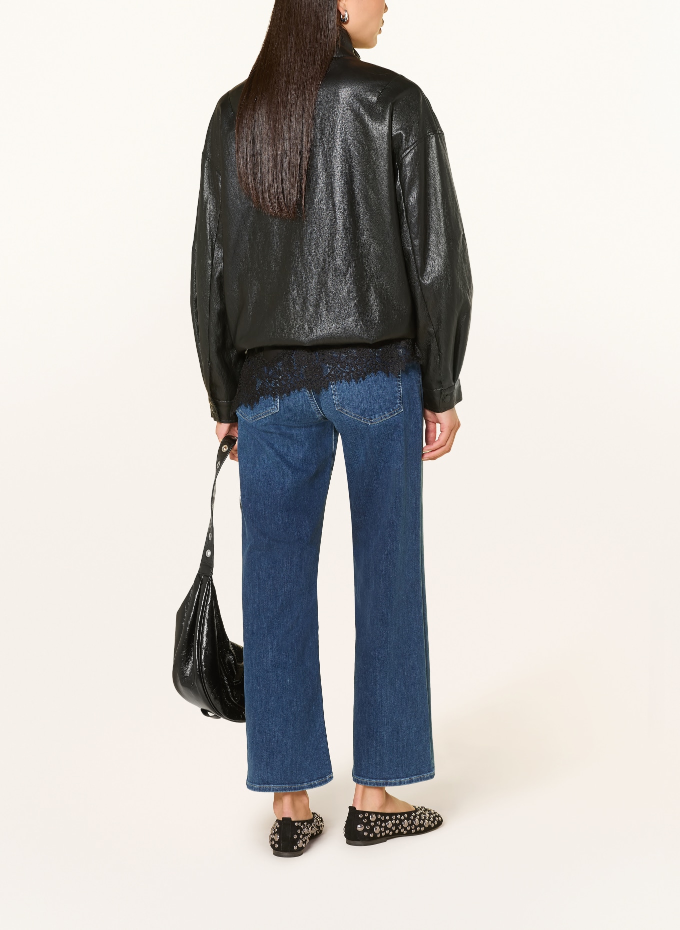 mavi Jeansy wide leg VIVECA: A3103 Dakr Blue STR