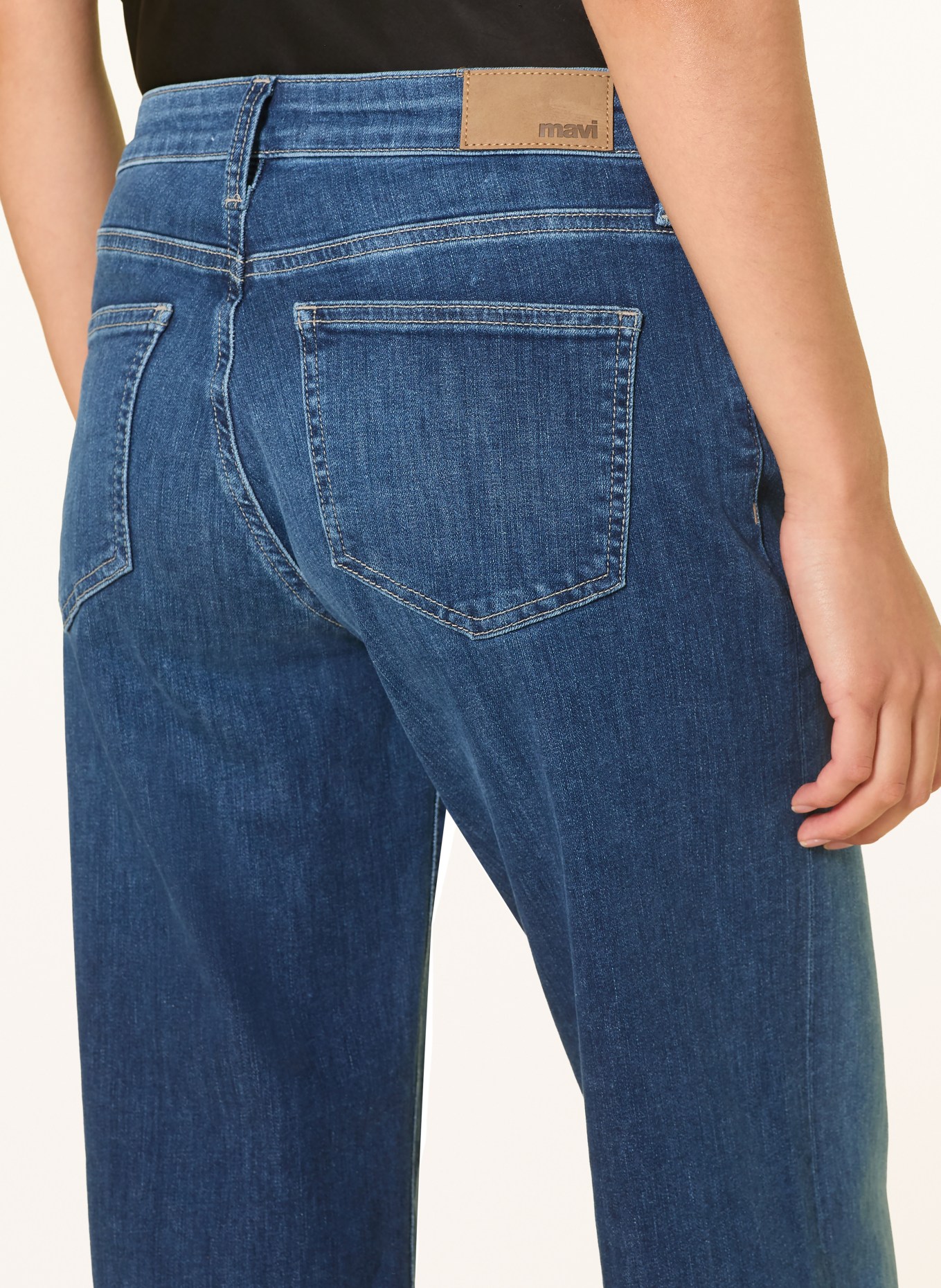 mavi Jeansy wide leg VIVECA: A3103 Dakr Blue STR