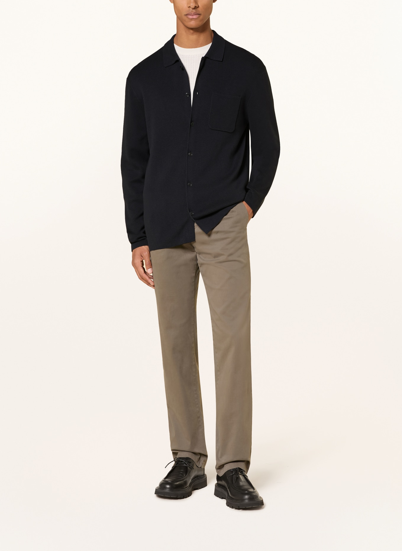 JOOP! Strick-Overjacket ACO: DUNKELBLAU
